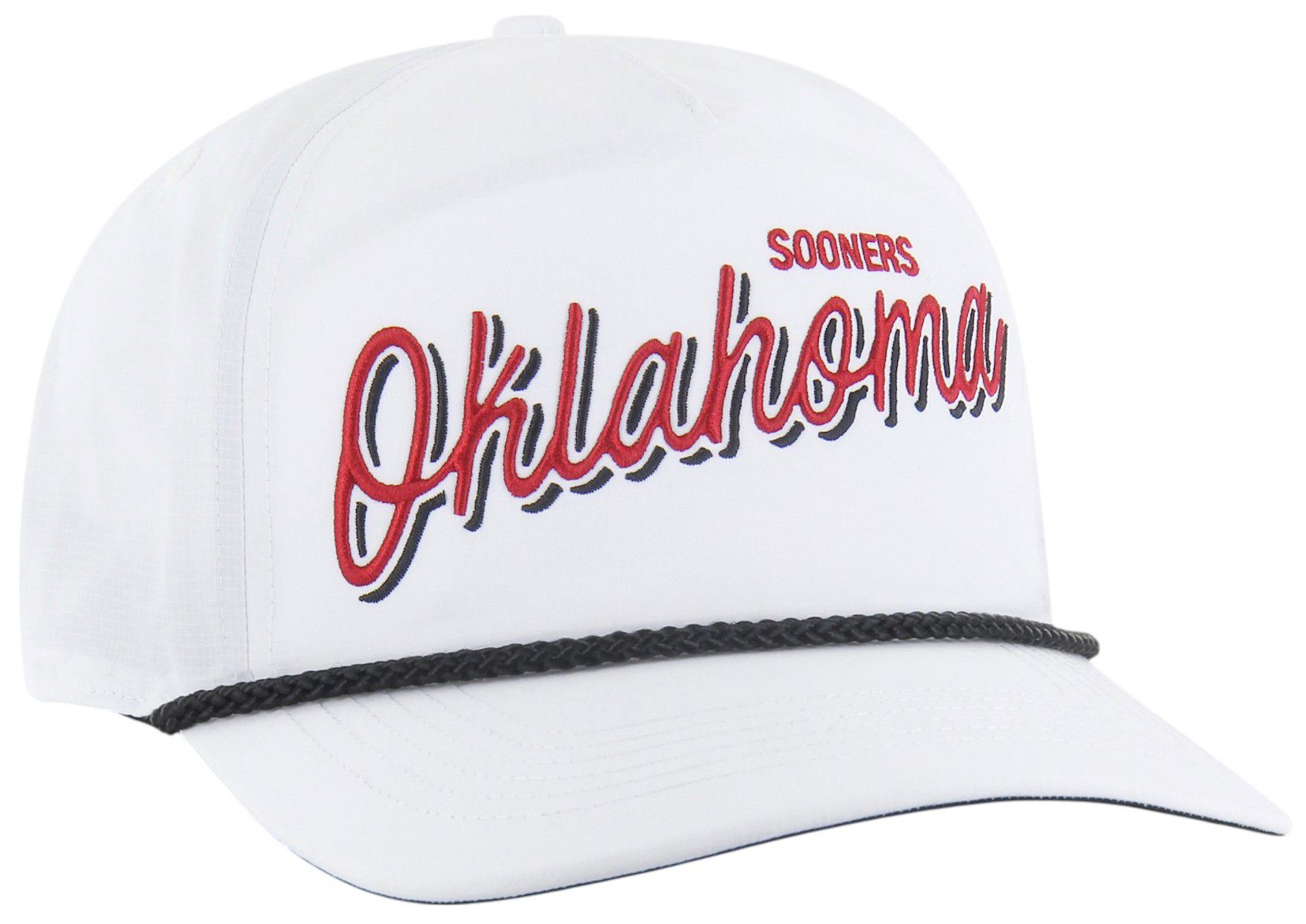 '47 Adult Oklahoma Sooners White Brrr Fairway Hitch Adjustable Hat product image