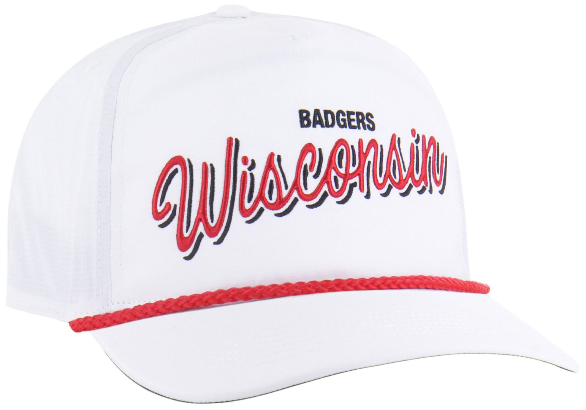 '47 Adult Wisconsin Badgers White Brrr Fairway Hitch Adjustable Hat product image