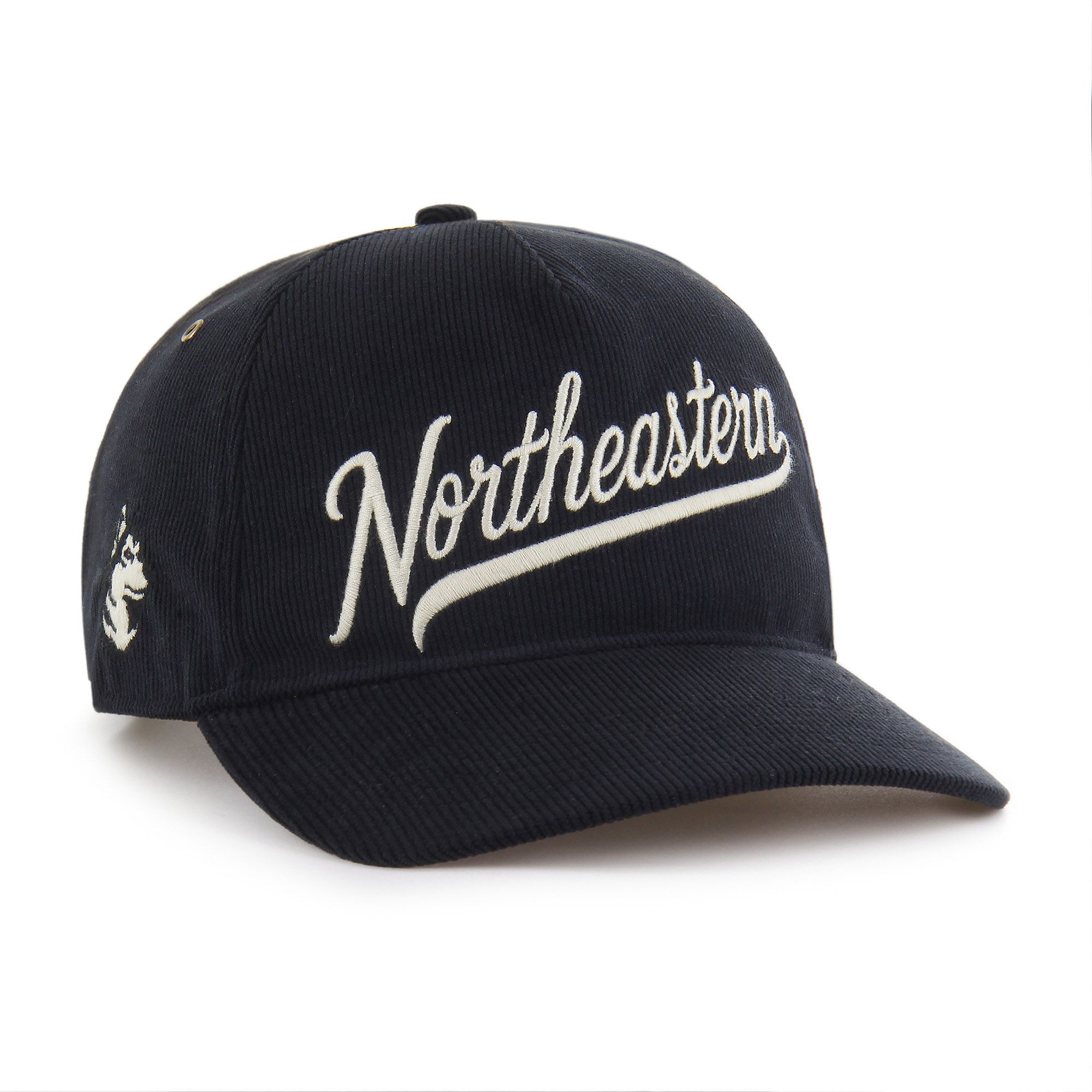 47 Adult Northeastern Huskies Black Golden Age Cord Hitch Adjustable Hat product image
