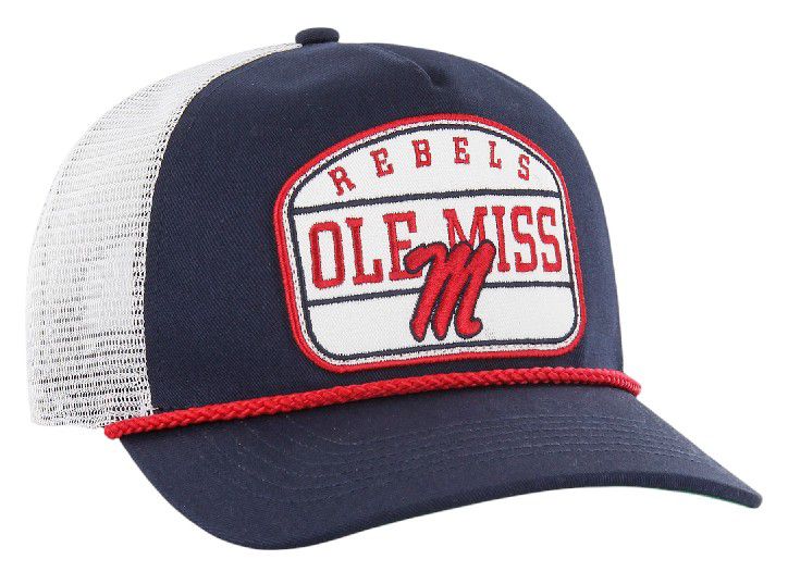 '47 Adult Ole Miss Rebels Navy Patch Hitch Adjustable Hat product image