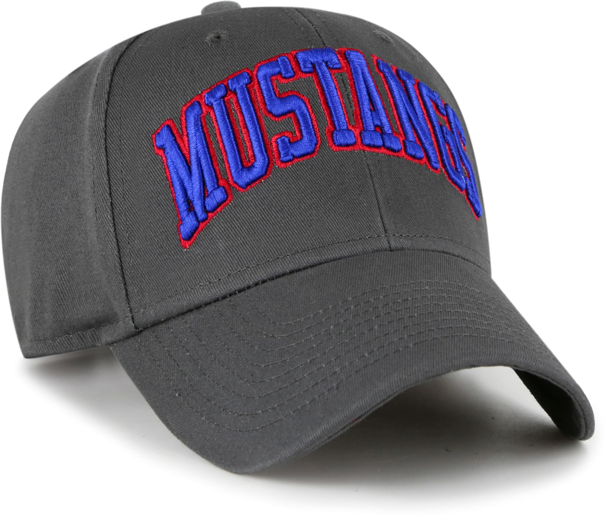 '47 Adult Southern Methodist Mustangs Charcoal MVP Adjustable Hat product image