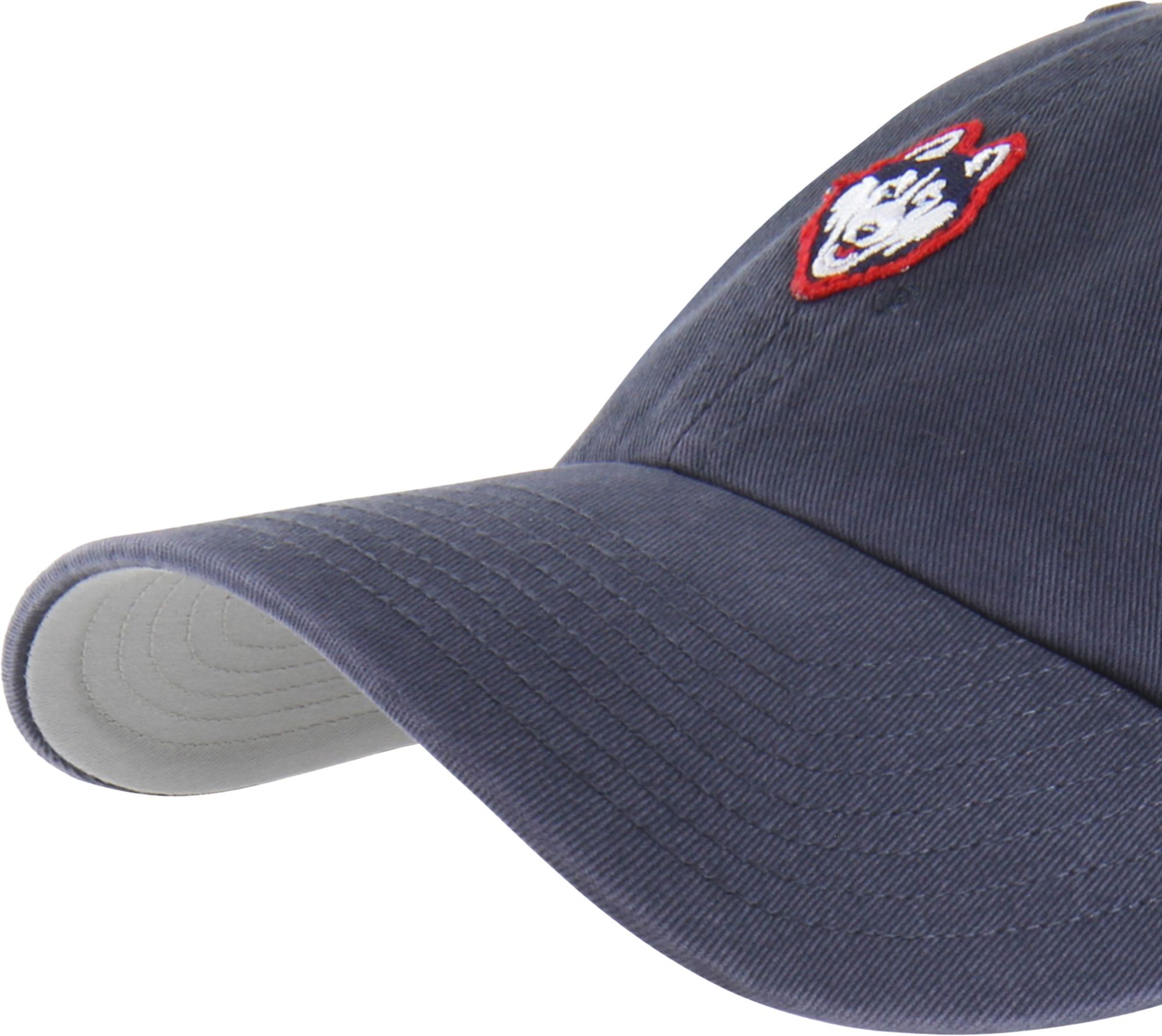 47 Adult UConn Huskies Vintage Navy Micro Logo Clean Up Adjustable