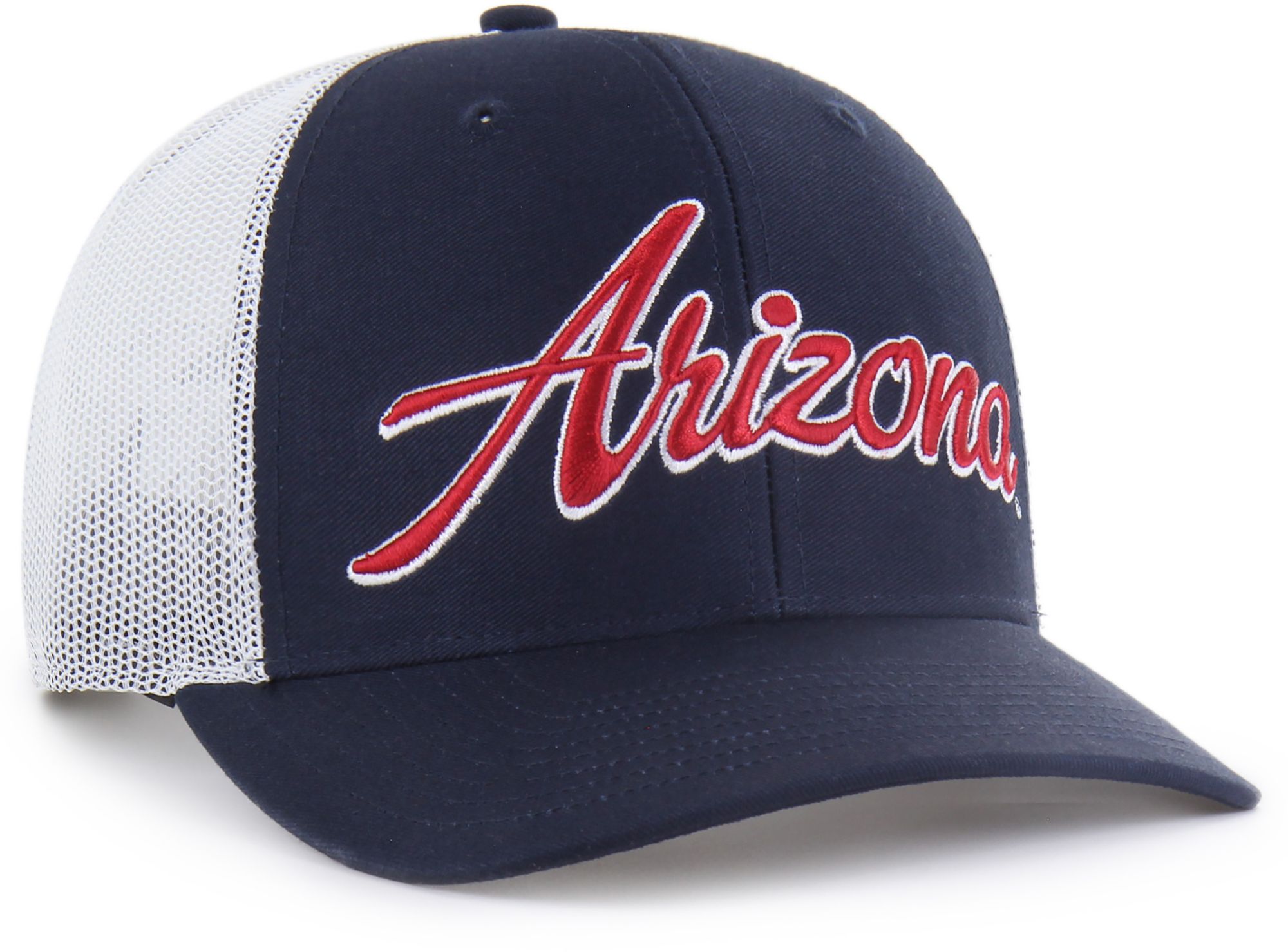 '47 Adult Arizona Wildcats Navy Overhand Adjustable Trucker Hat product image