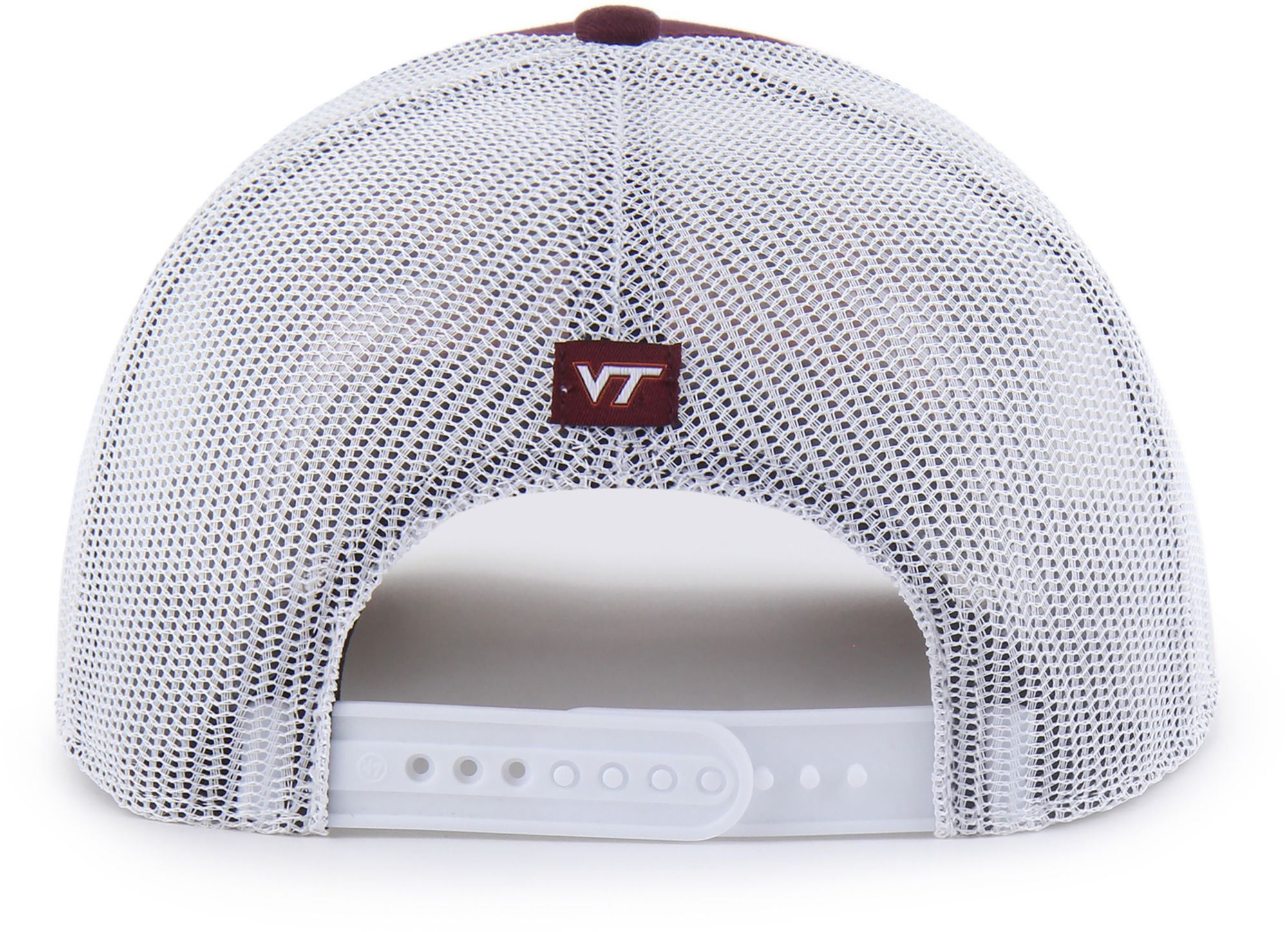 '47 Adult Virginia Tech Hokies Dark Maroon Overhand Adjustable Trucker Hat product image
