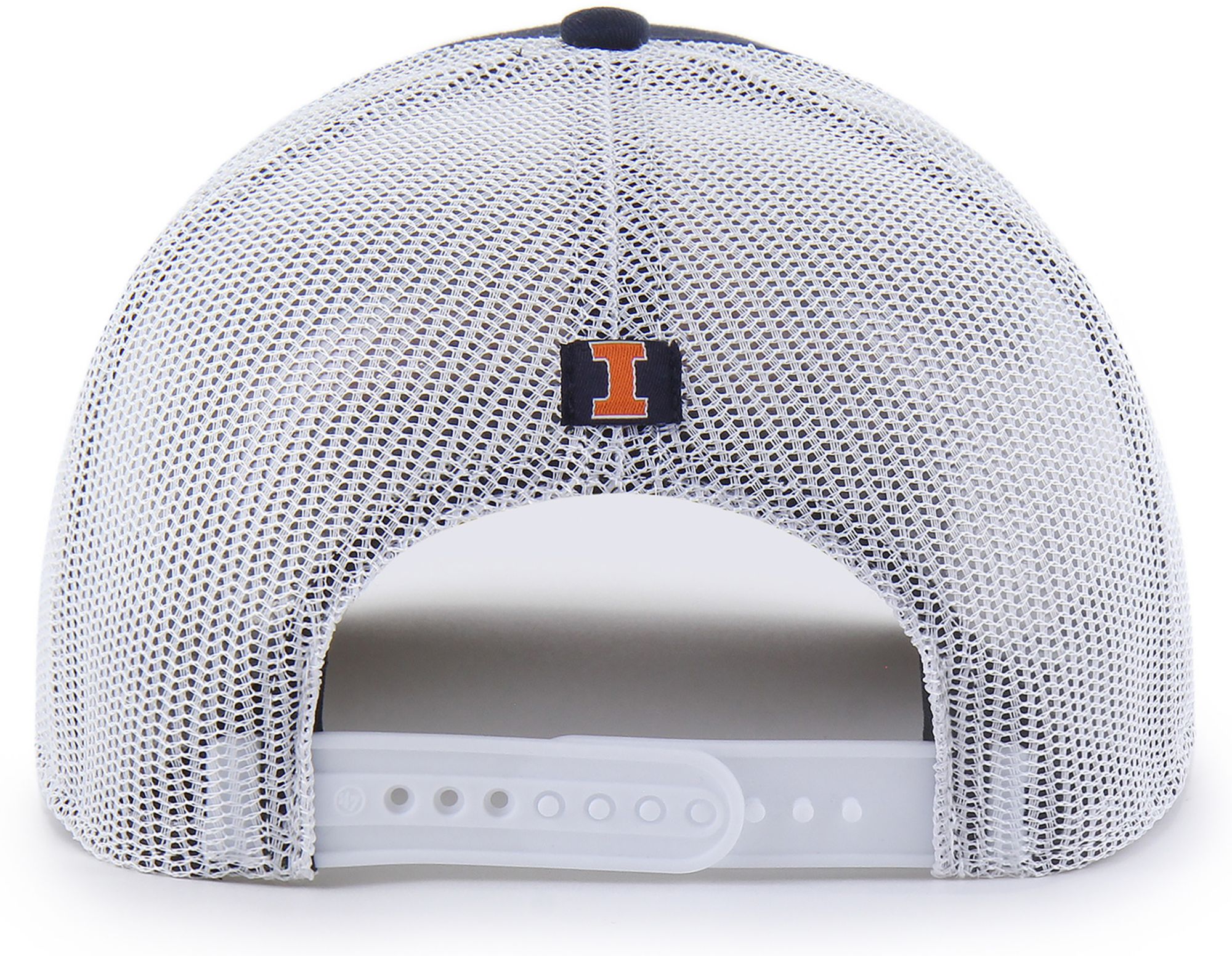 '47 Adult Illinois Fighting Illini Navy Overhand Adjustable Trucker Hat product image