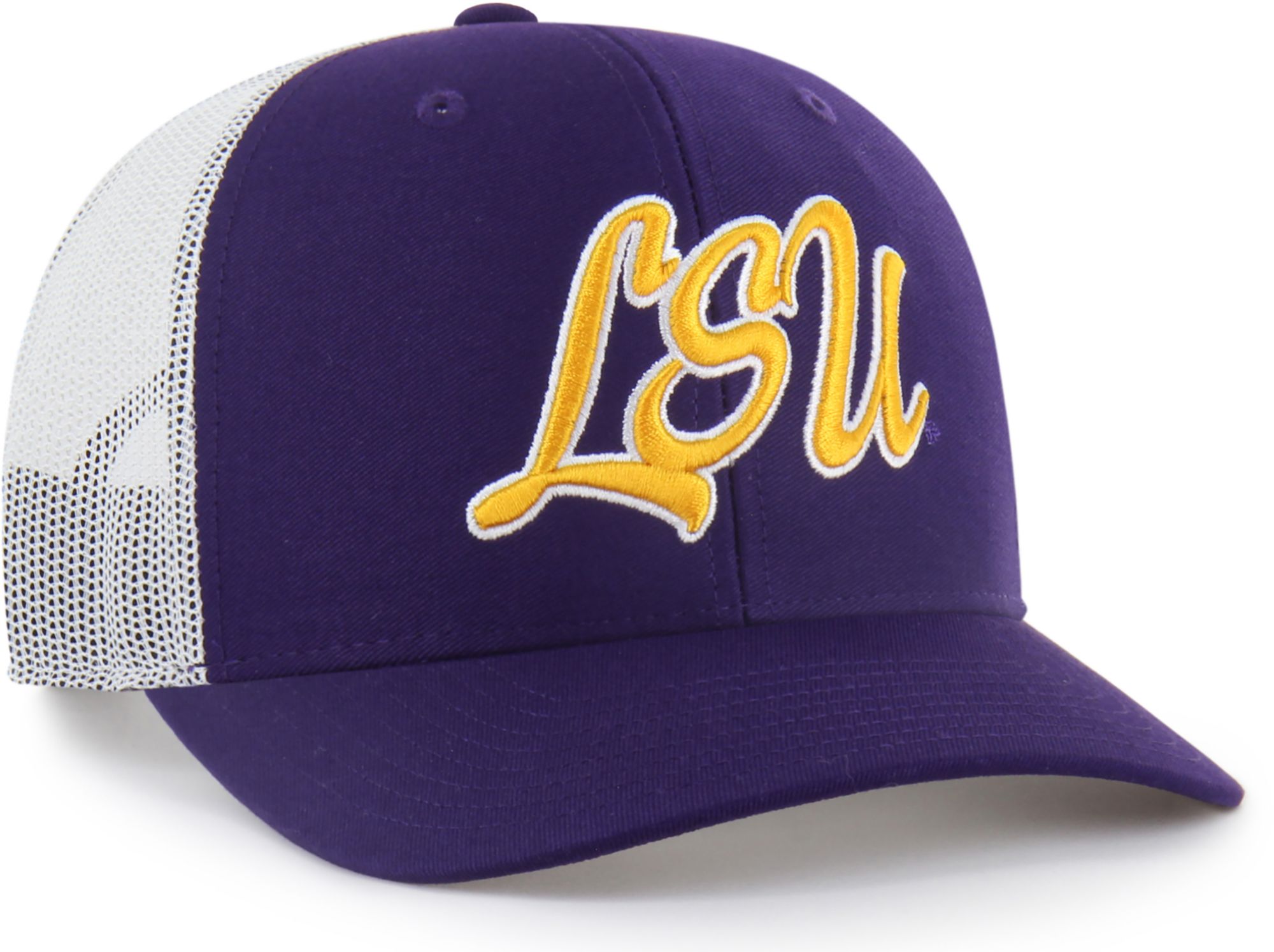 '47 Adult LSU Tigers Purple Overhand Adjustable Trucker Hat product image