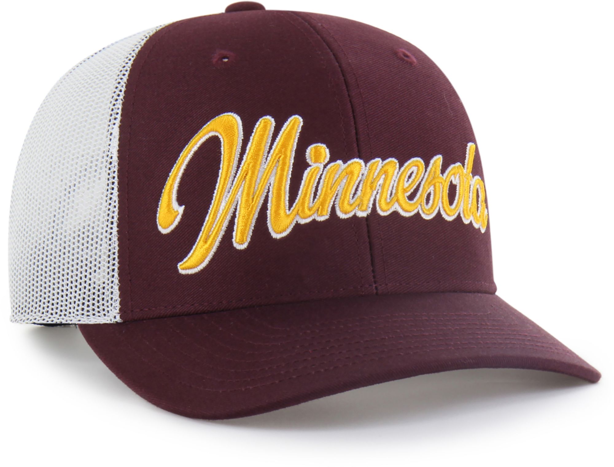 '47 Adult Minnesota Golden Gophers Dark Maroon Overhand Adjustable Trucker Hat product image