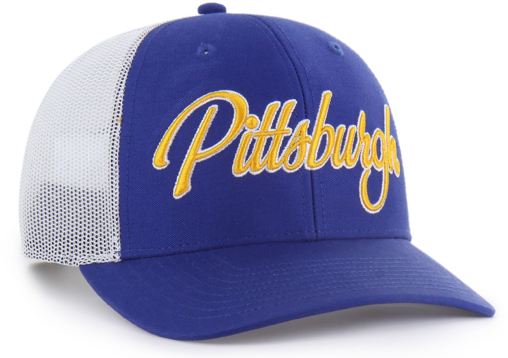 '47 Adult Pitt Panthers Royal Overhand Adjustable Trucker Hat product image
