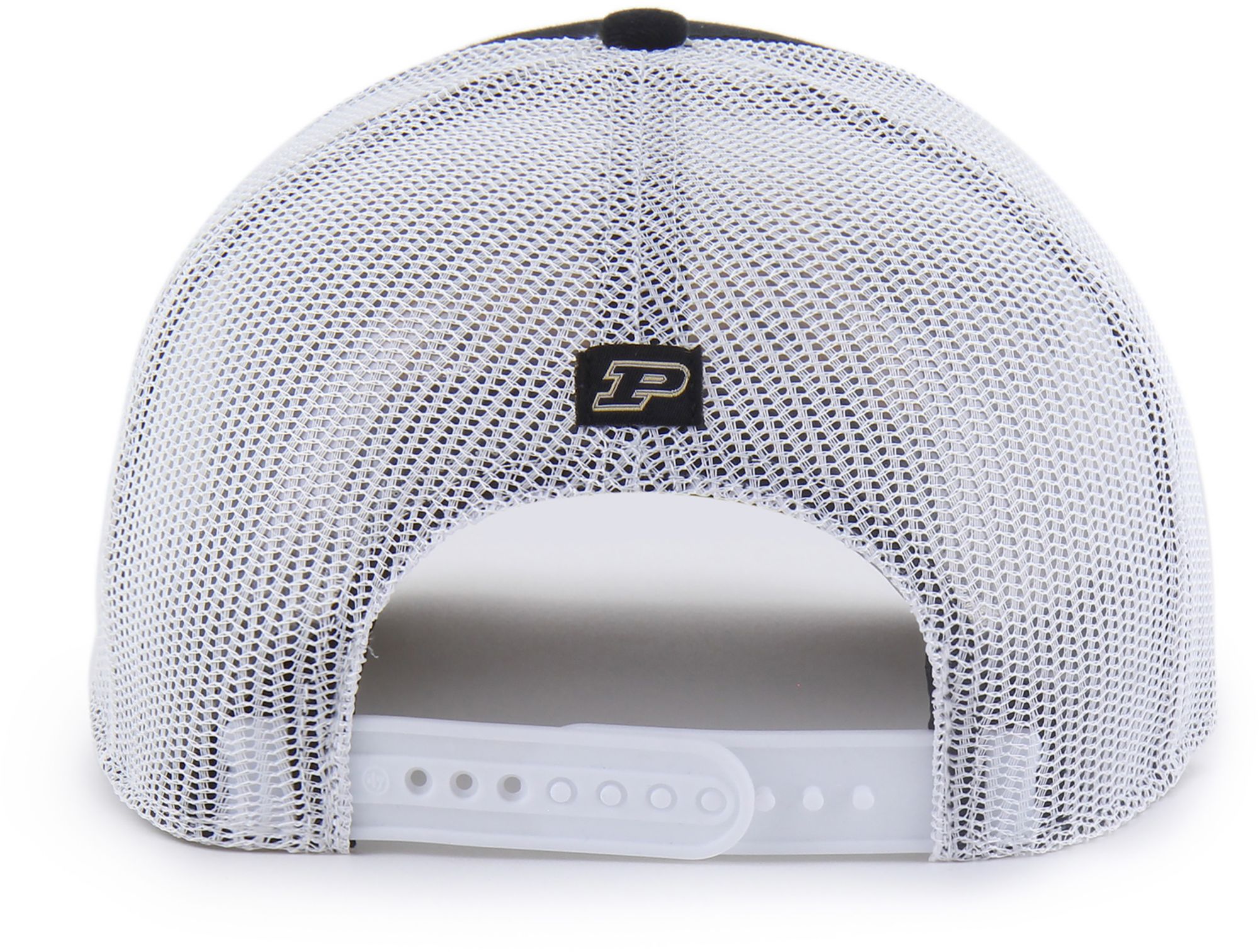 '47 Adult Purdue Boilermakers Black Overhand Adjustable Trucker Hat product image