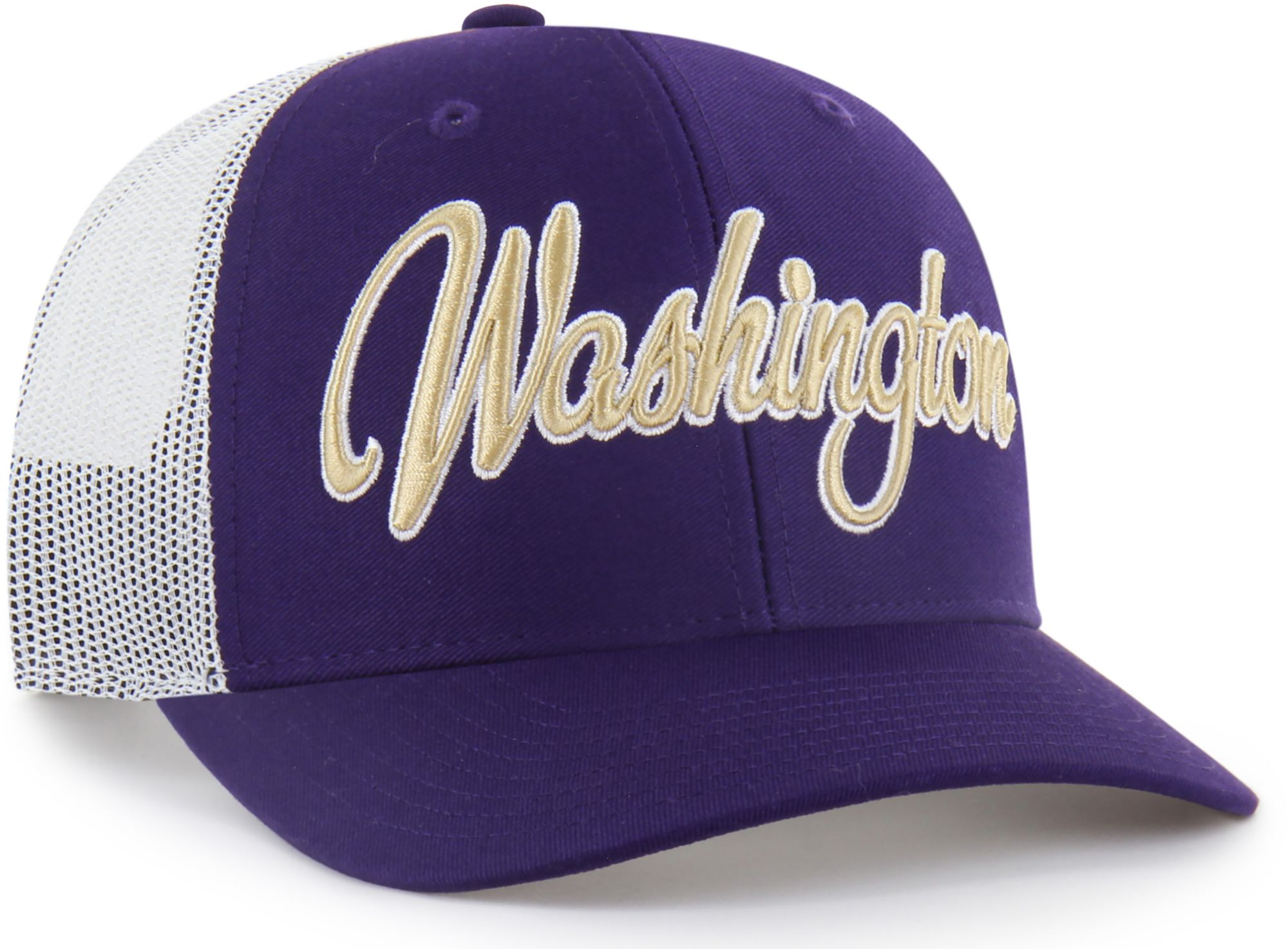 '47 Adult Washington Huskies Purple Overhand Adjustable Trucker Hat product image