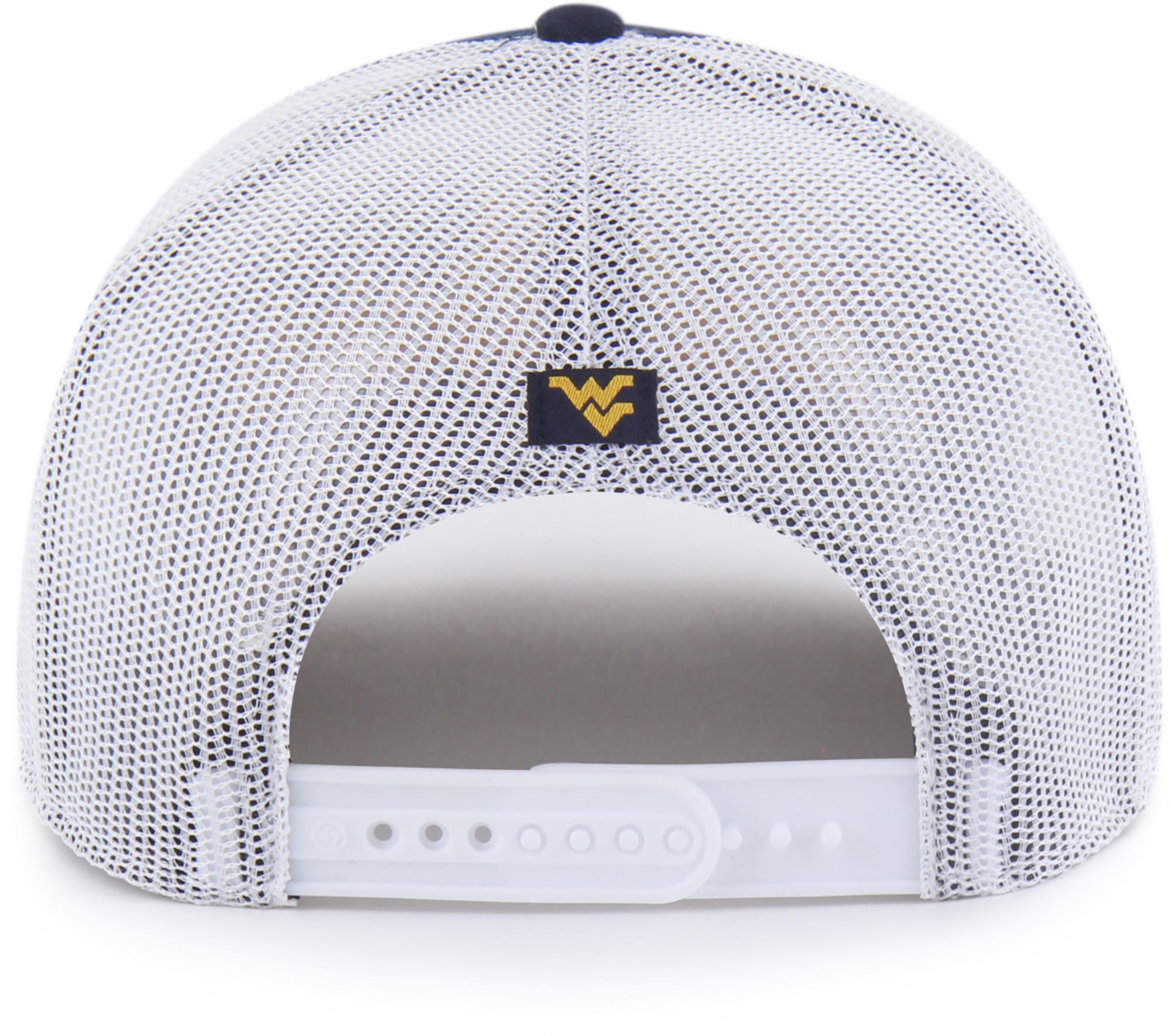 '47 Adult West Virginia Mountaineers Navy Overhand Adjustable Trucker Hat product image