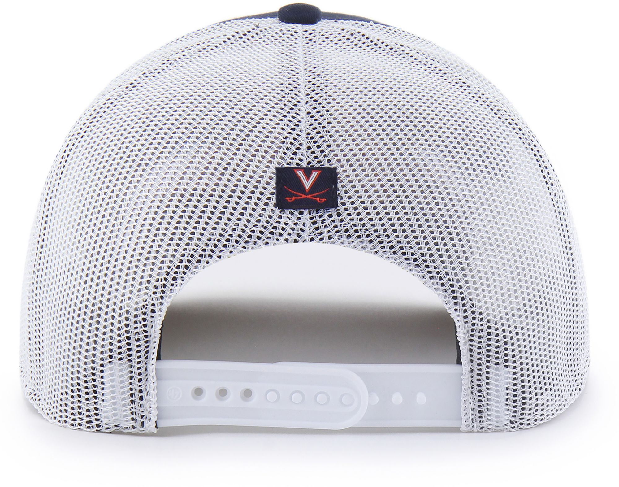 '47 Adult Virginia Cavaliers Navy Overhand Adjustable Trucker Hat product image