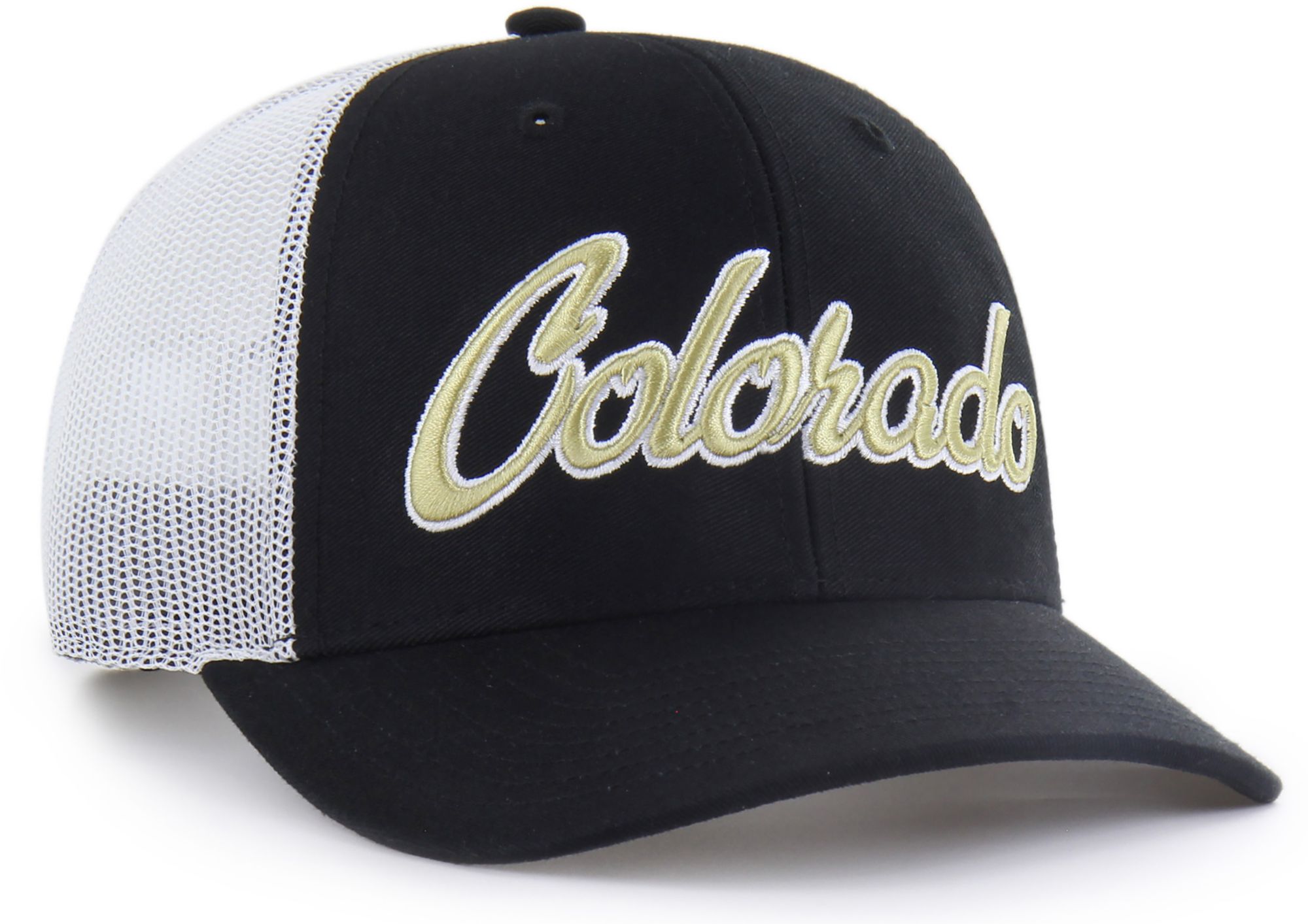 '47 Adult Colorado Buffaloes Black Overhand Adjustable Trucker Hat product image