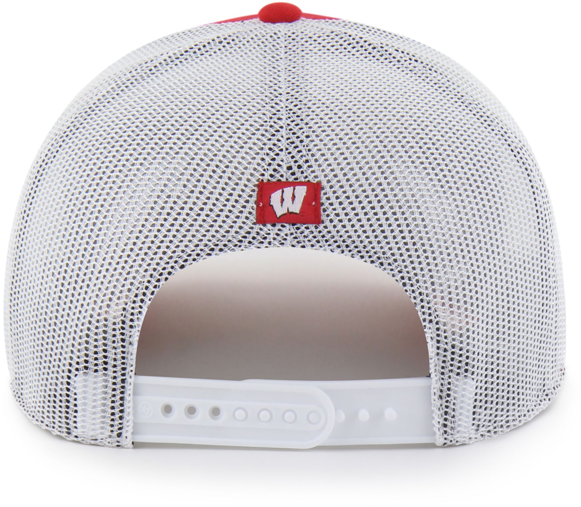'47 Adult Wisconsin Badgers Red Overhand Adjustable Trucker Hat product image