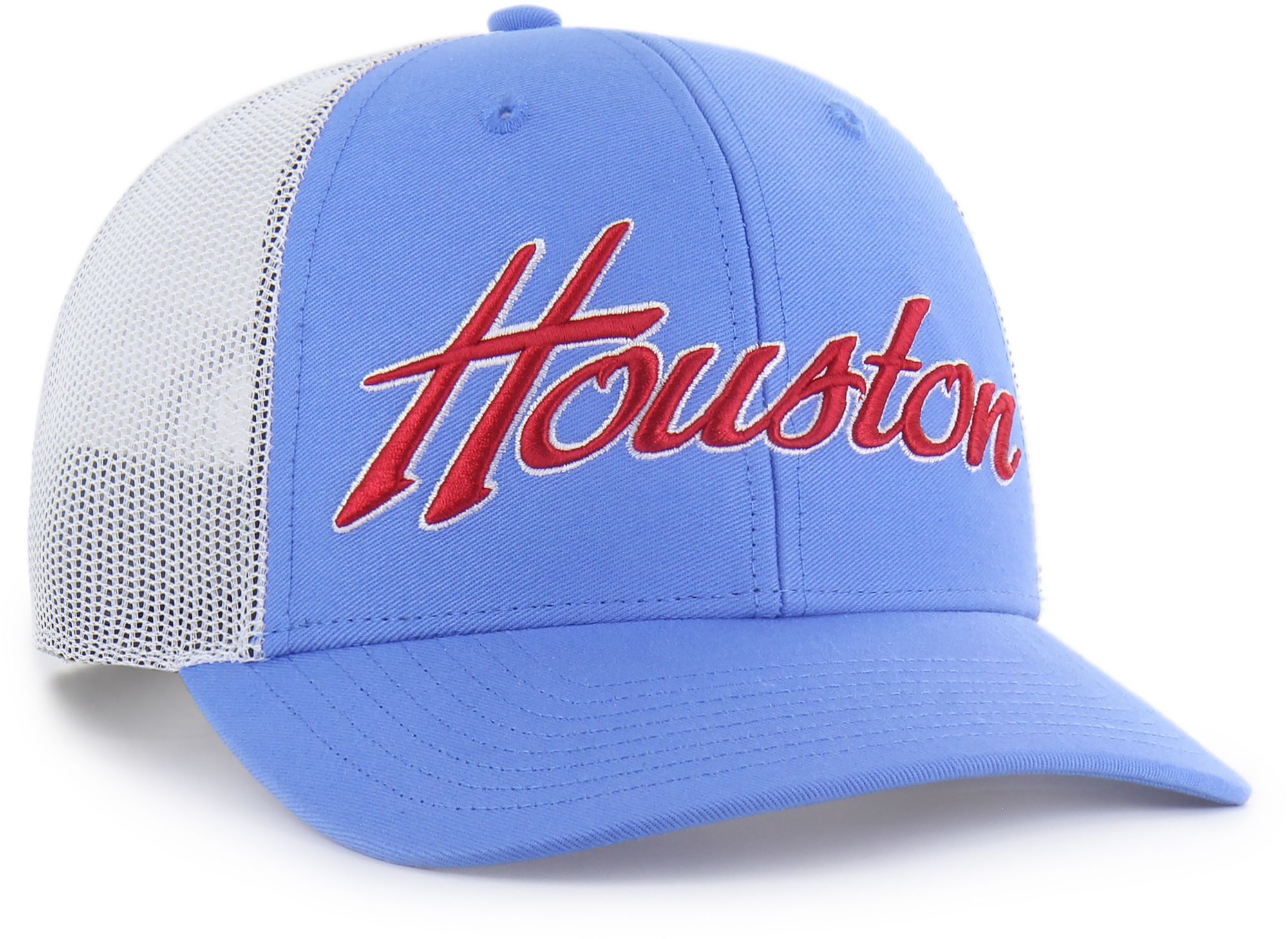 '47 Adult Houston Cougars Periwinkle Overhand Adjustable Trucker Hat product image