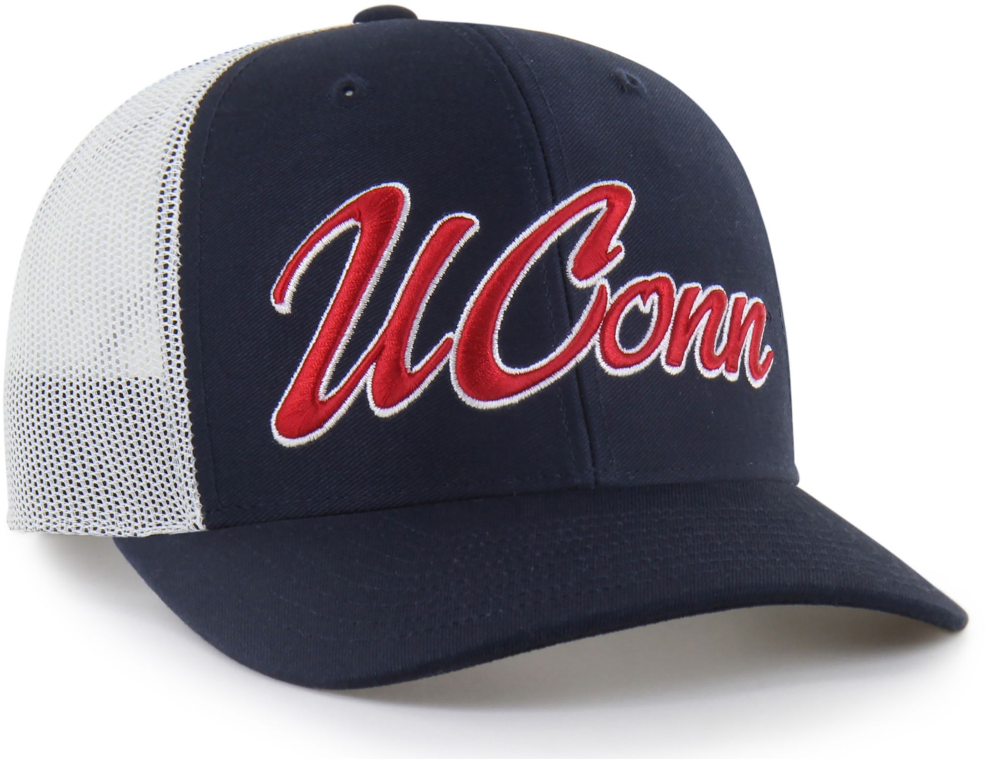 '47 Adult UConn Huskies Navy Overhand Adjustable Trucker Hat product image