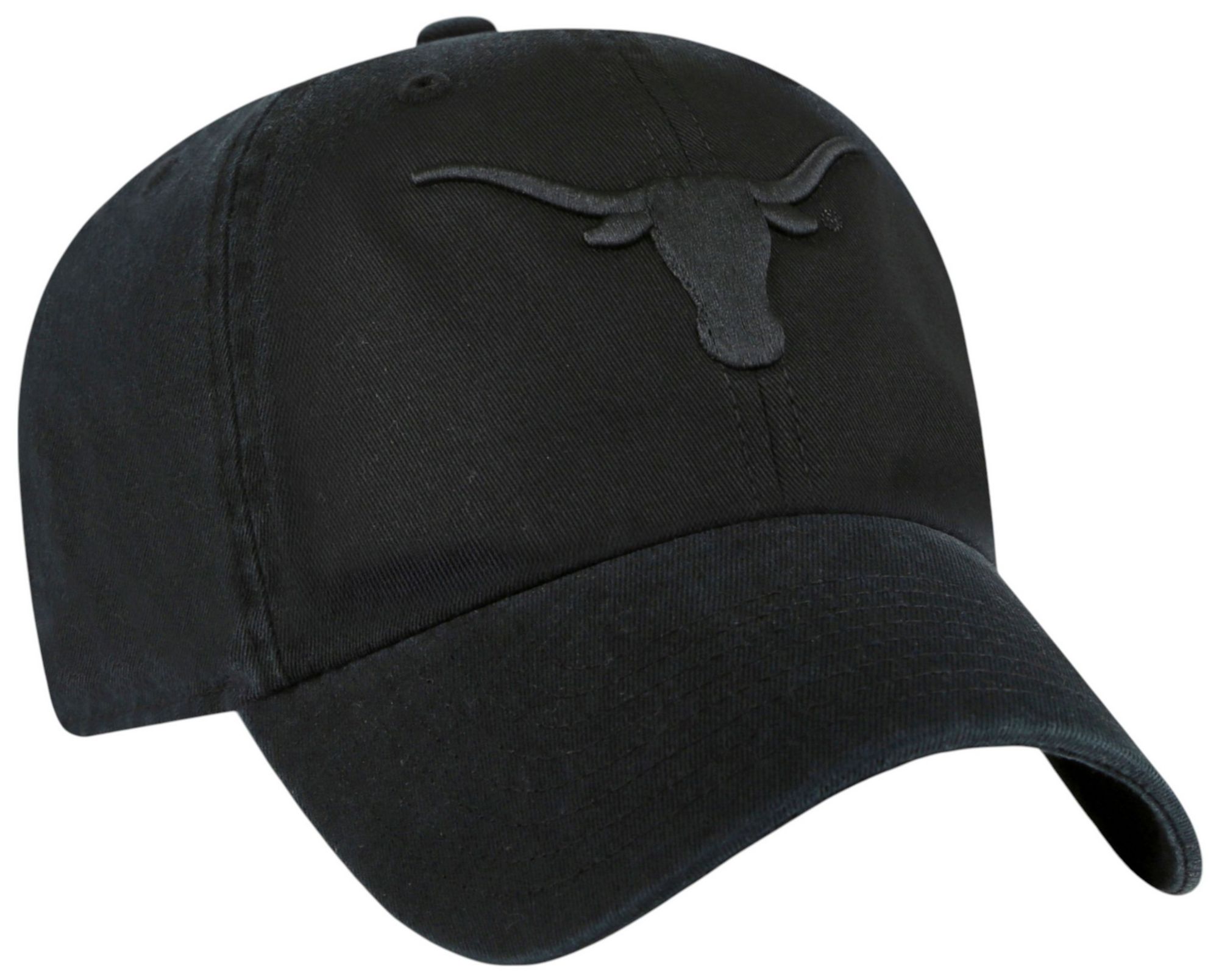 '47 Adult Texas Longhorns Black 2-Tone Foundational Clean Up Adjustable Hat product image