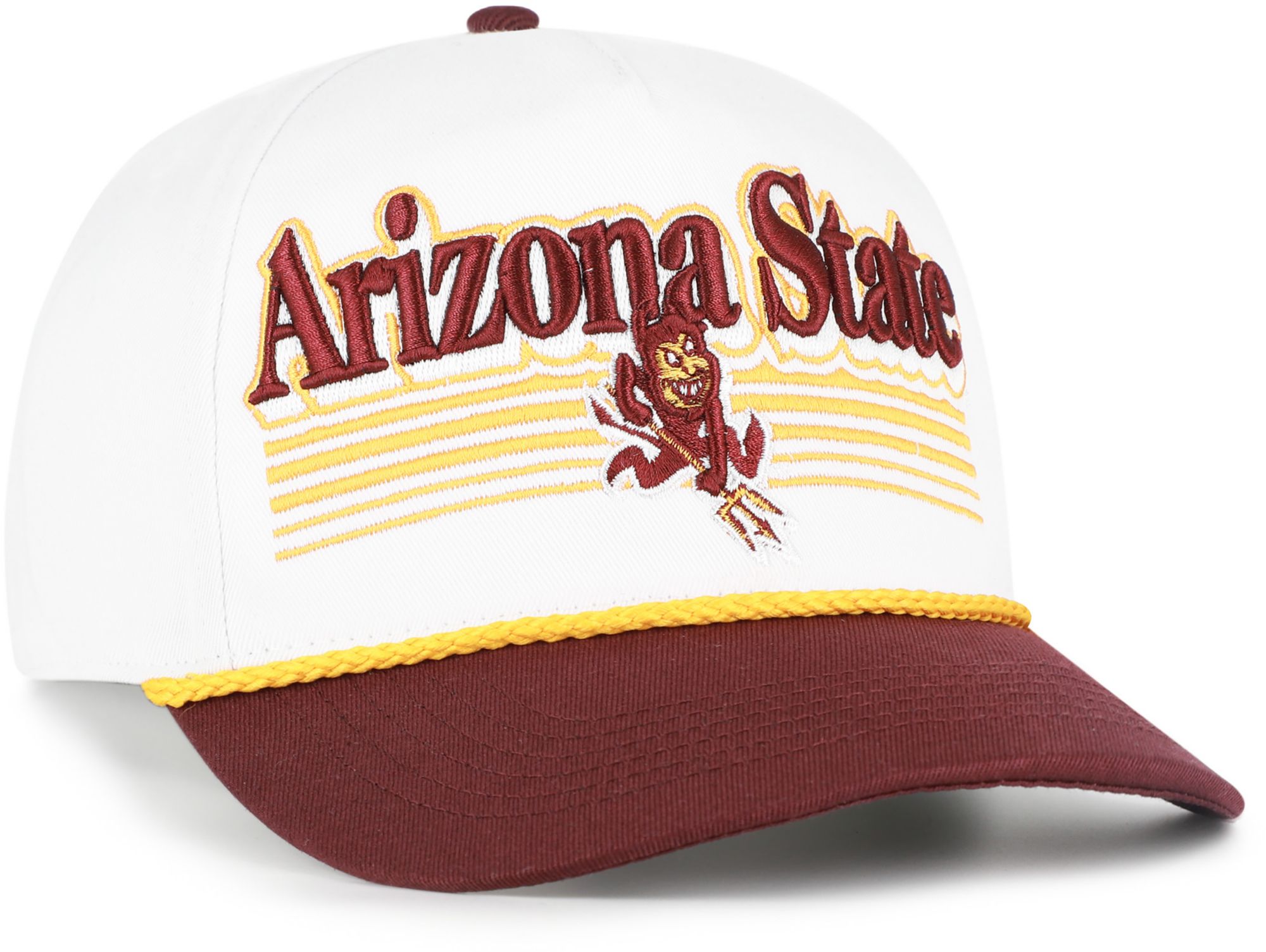 '47 Adult Arizona State Sun Devils White Script Fade Hitch Adjustable Hat product image