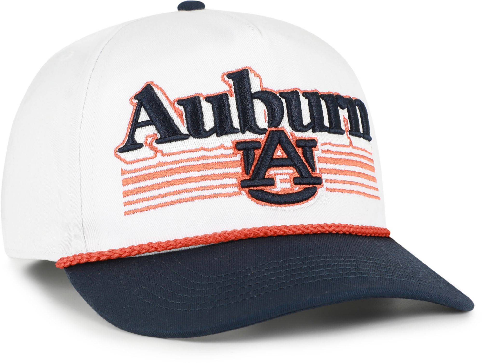 '47 Adult Auburn Tigers White Script Fade Hitch Adjustable Hat product image