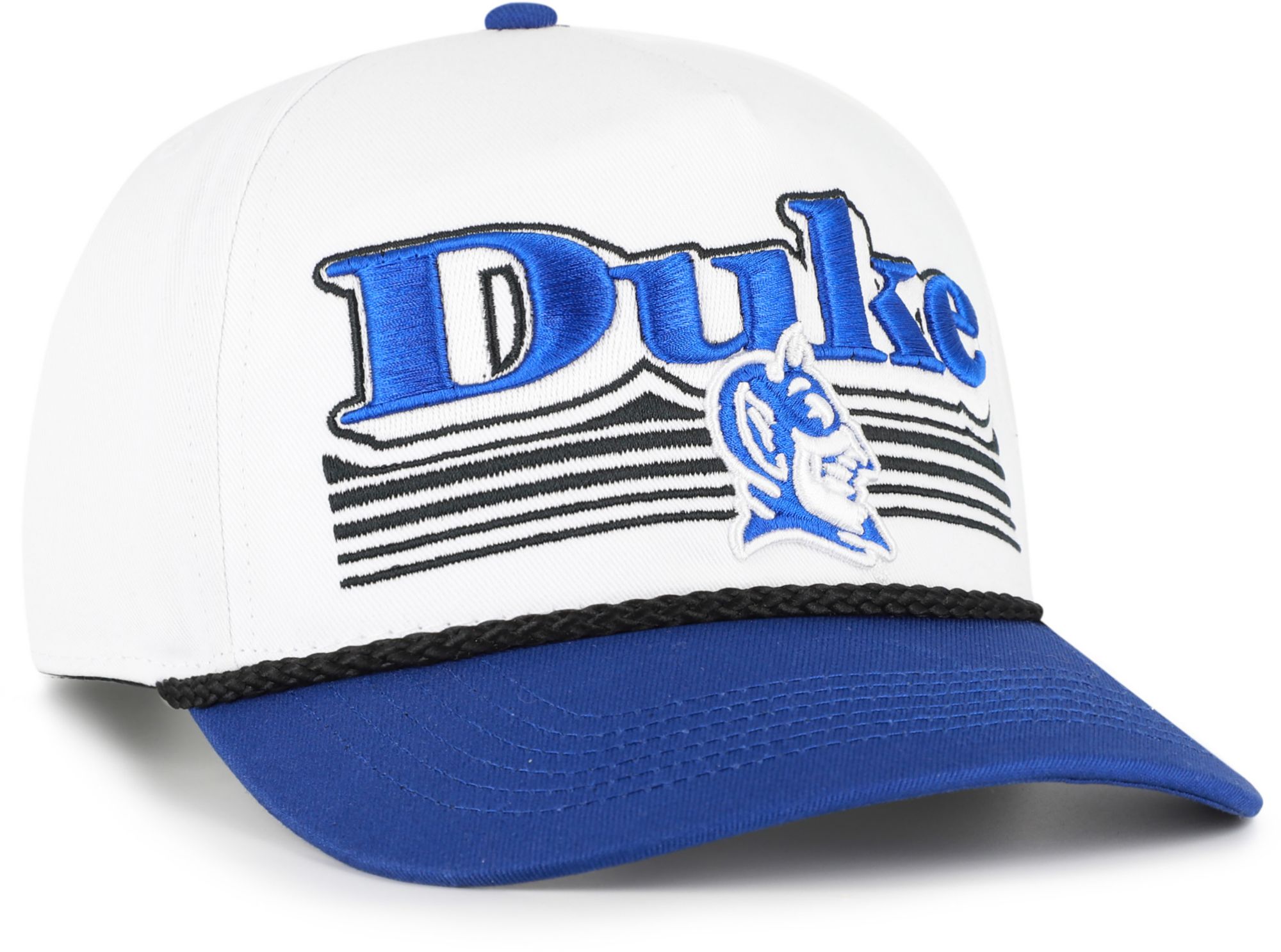'47 Adult Duke Blue Devils White Script Fade Hitch Adjustable Hat product image