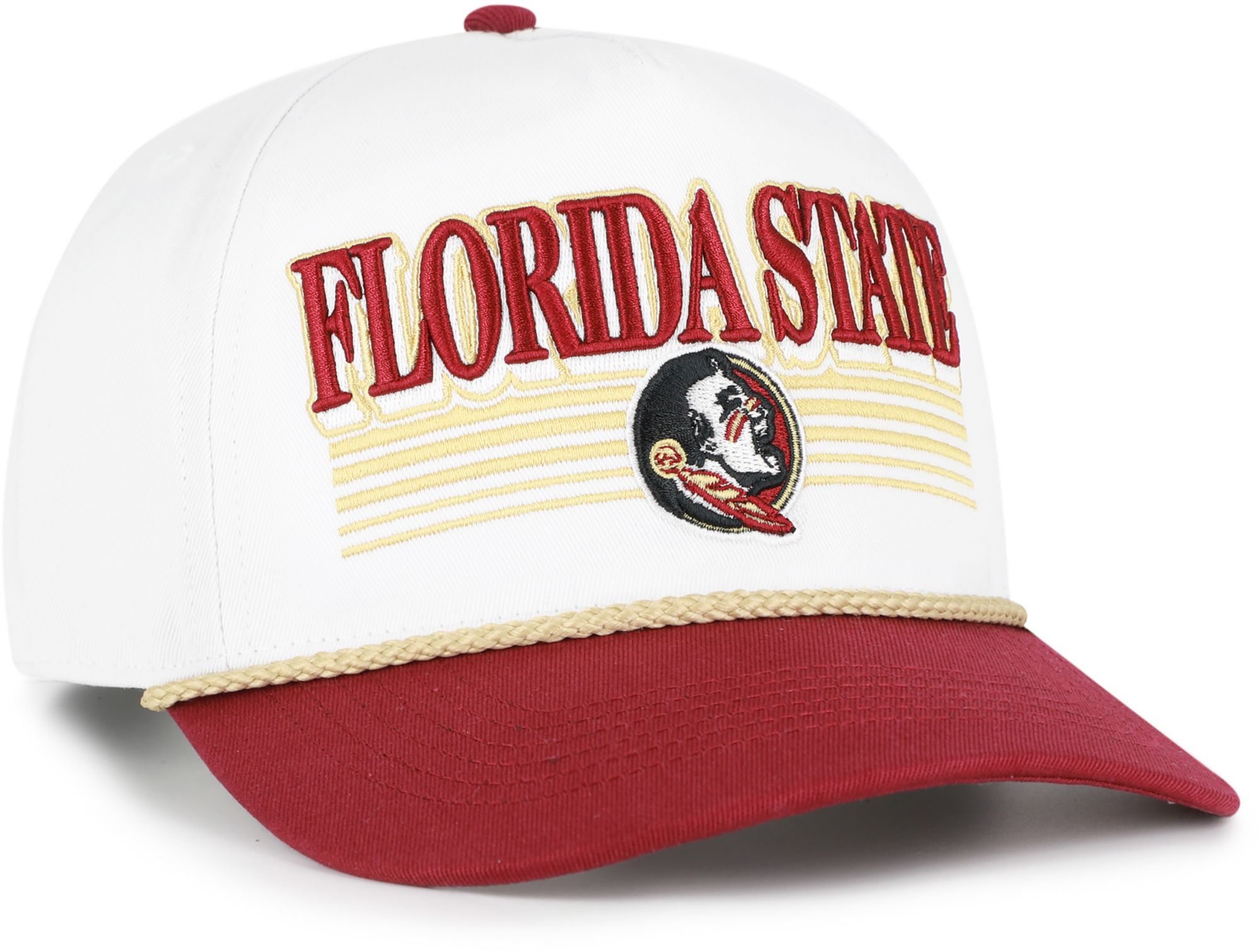 '47 Adult Florida State Seminoles White Script Fade Hitch Adjustable Hat product image