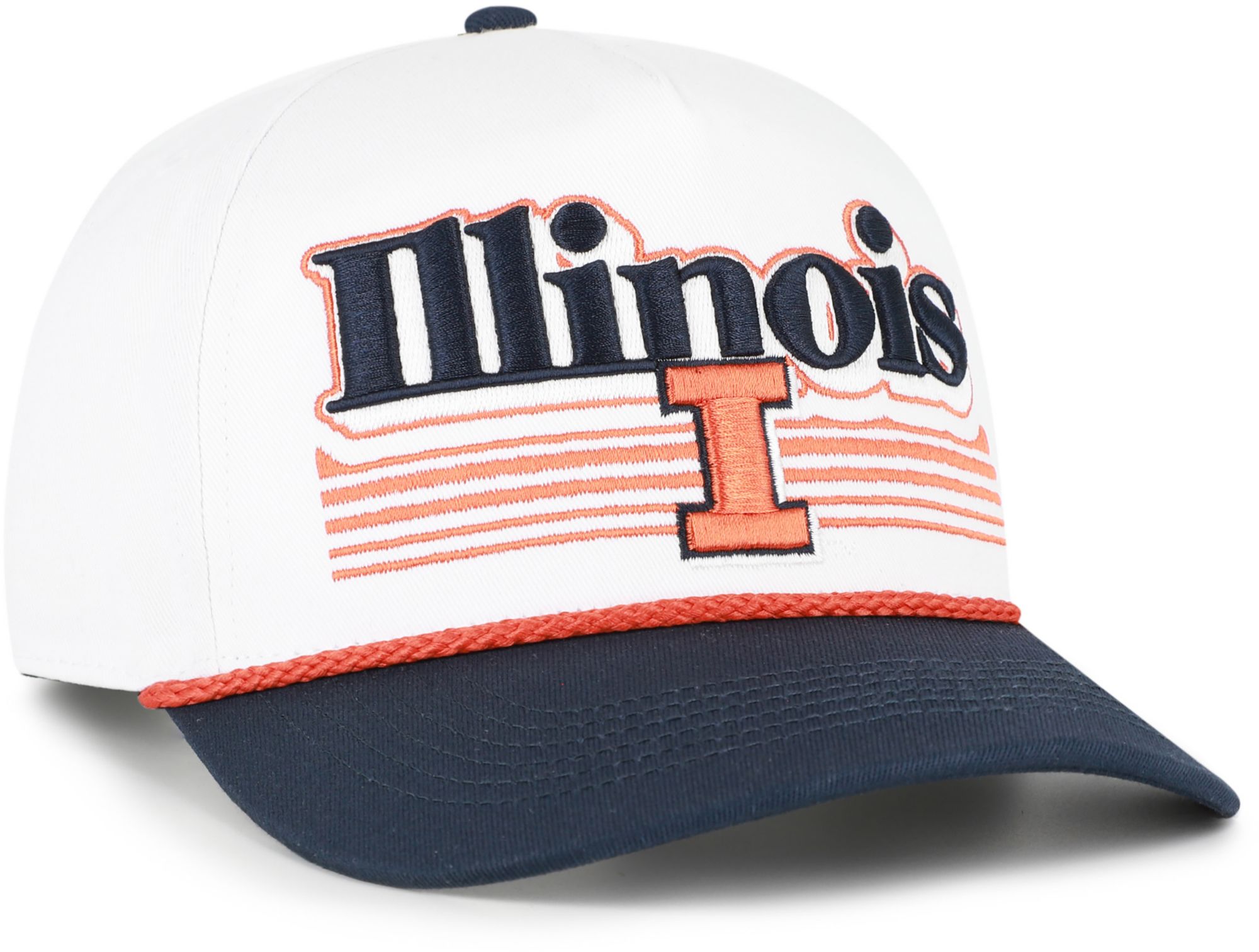 '47 Adult Illinois Fighting Illini White Script Fade Hitch Adjustable Hat product image