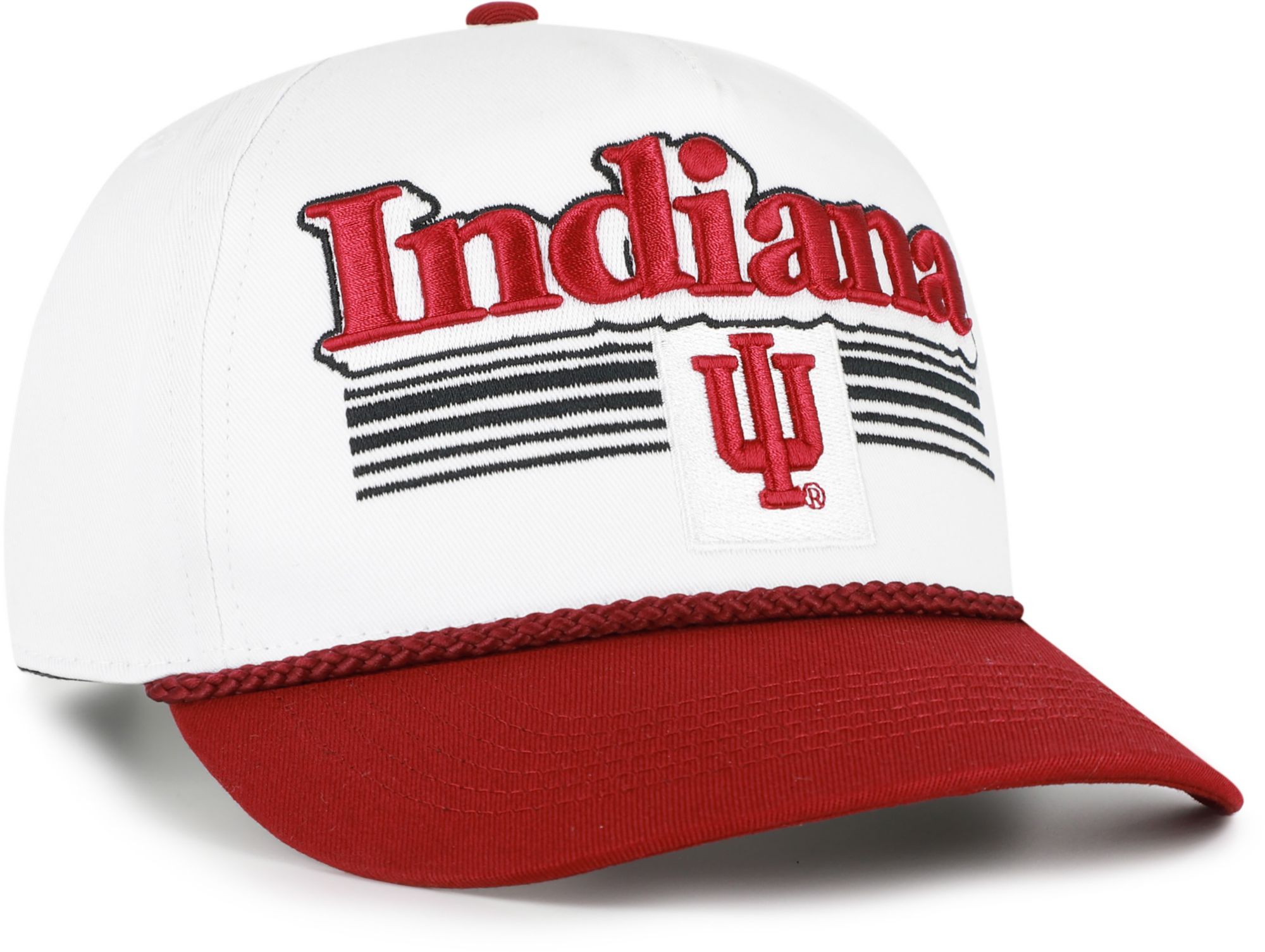 '47 Adult Indiana Hoosiers White Script Fade Hitch Adjustable Hat product image