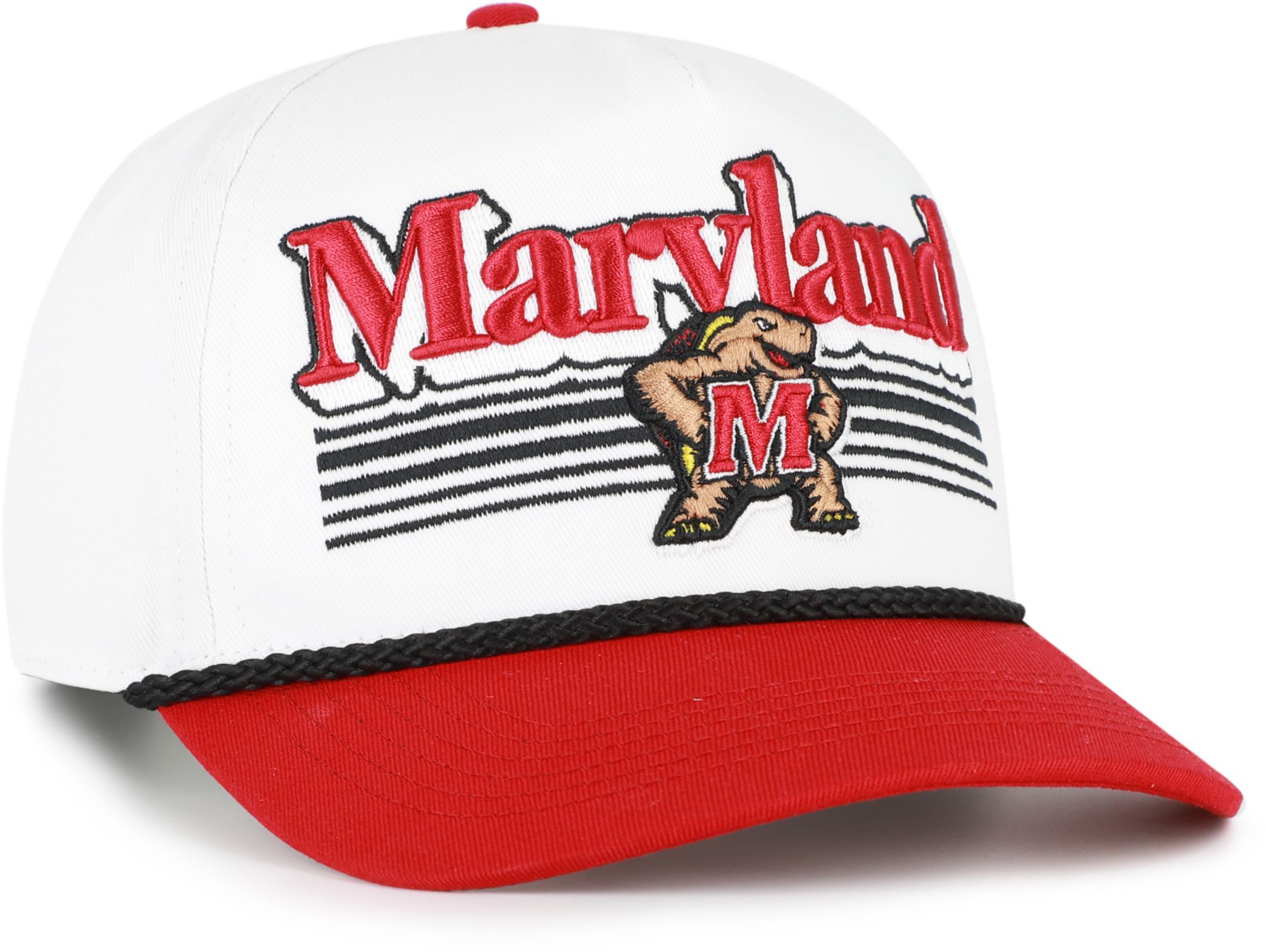 '47 Adult Maryland Terrapins White Script Fade Hitch Adjustable Hat product image