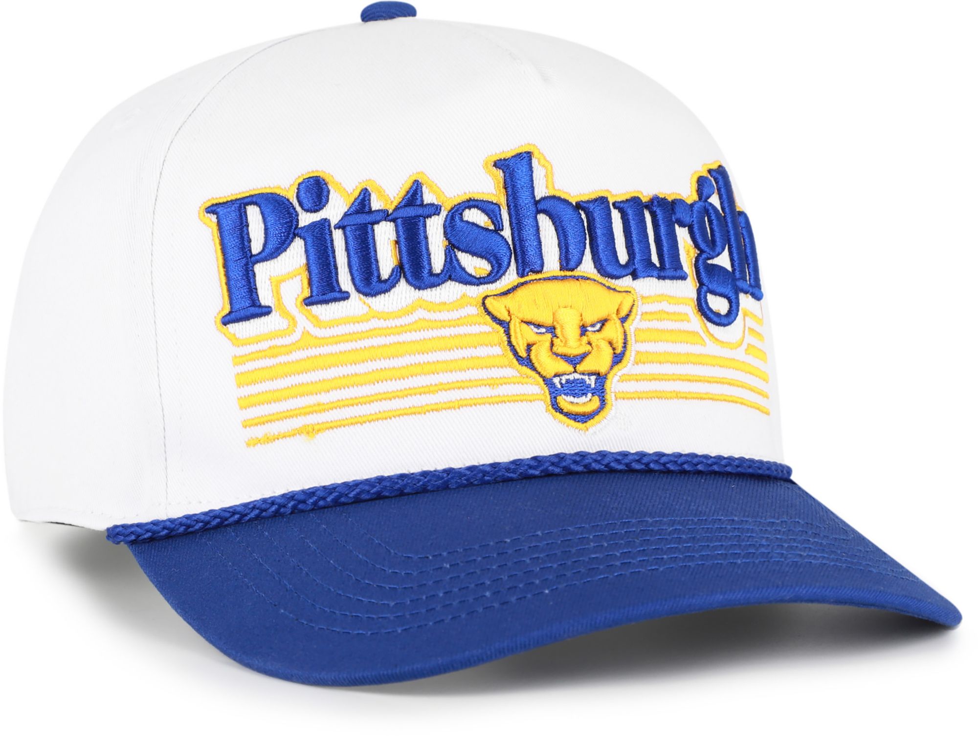'47 Adult Pitt Panthers White Script Fade Hitch Adjustable Hat product image