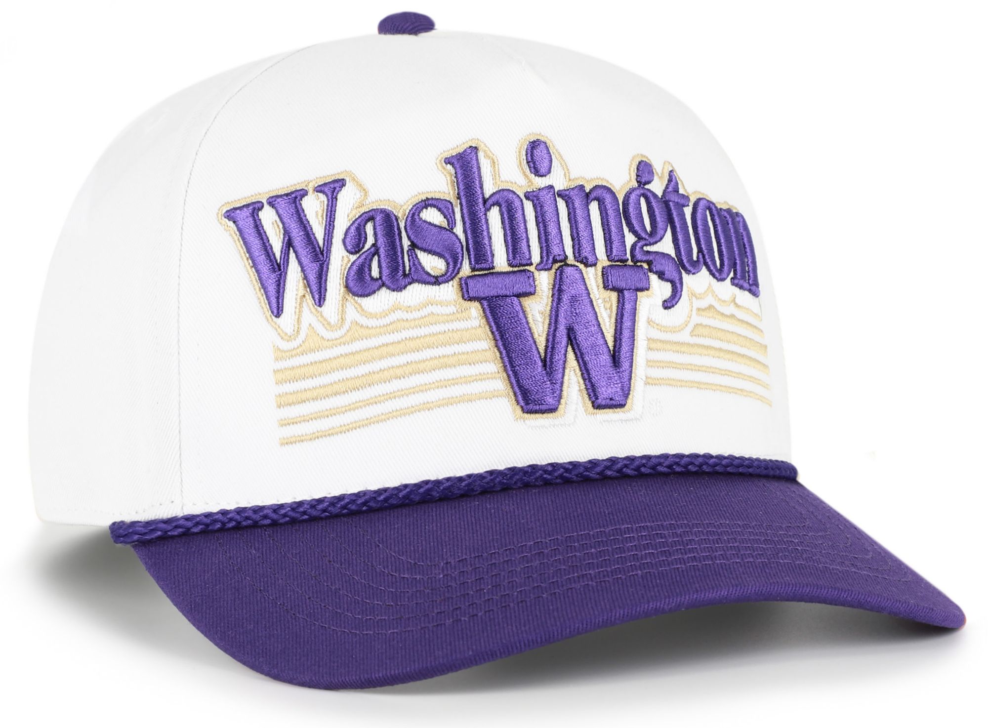 '47 Adult Washington Huskies White Script Fade Hitch Adjustable Hat product image