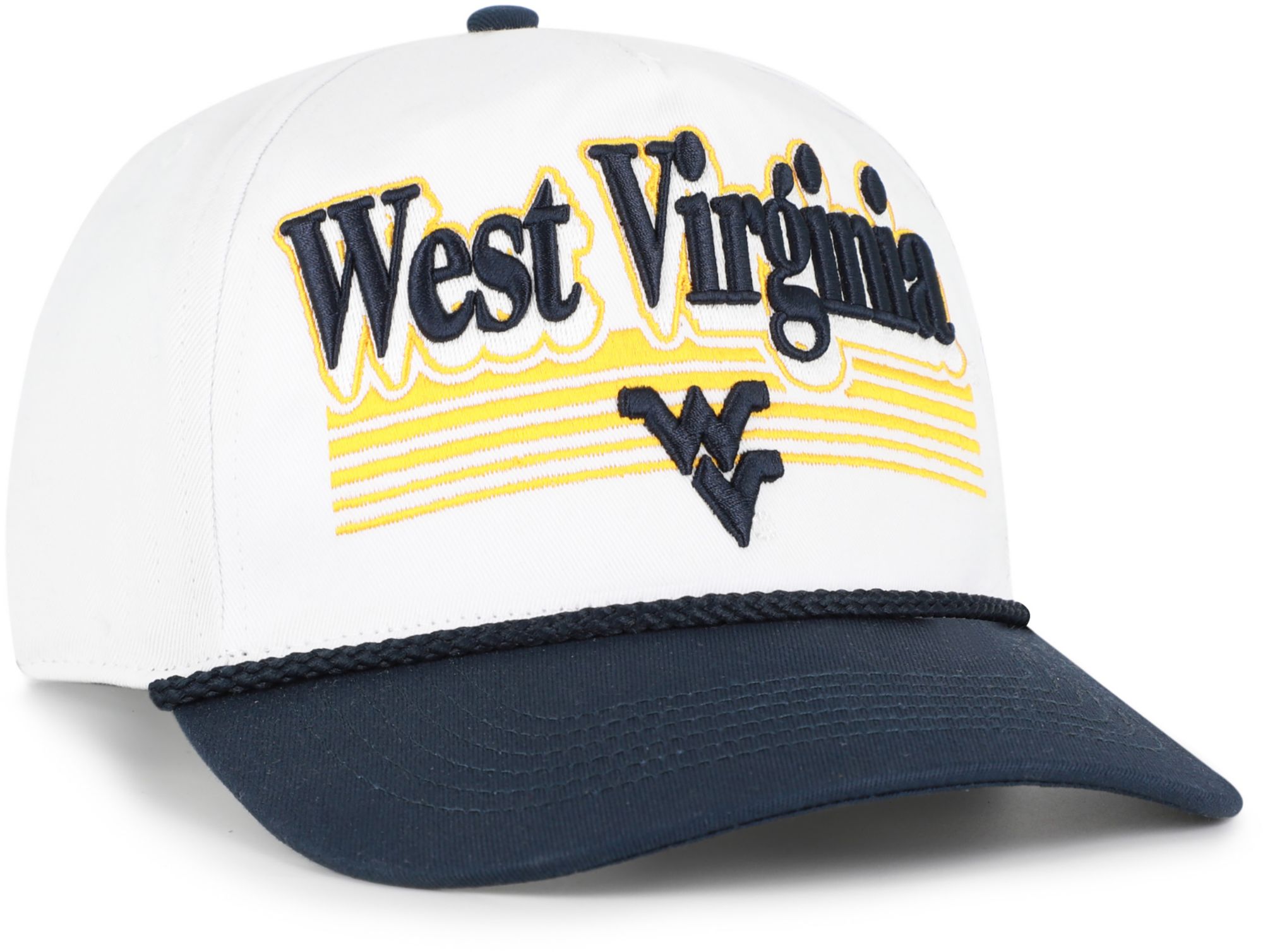 '47 Adult West Virginia Mountaineers White Script Fade Hitch Adjustable Hat product image