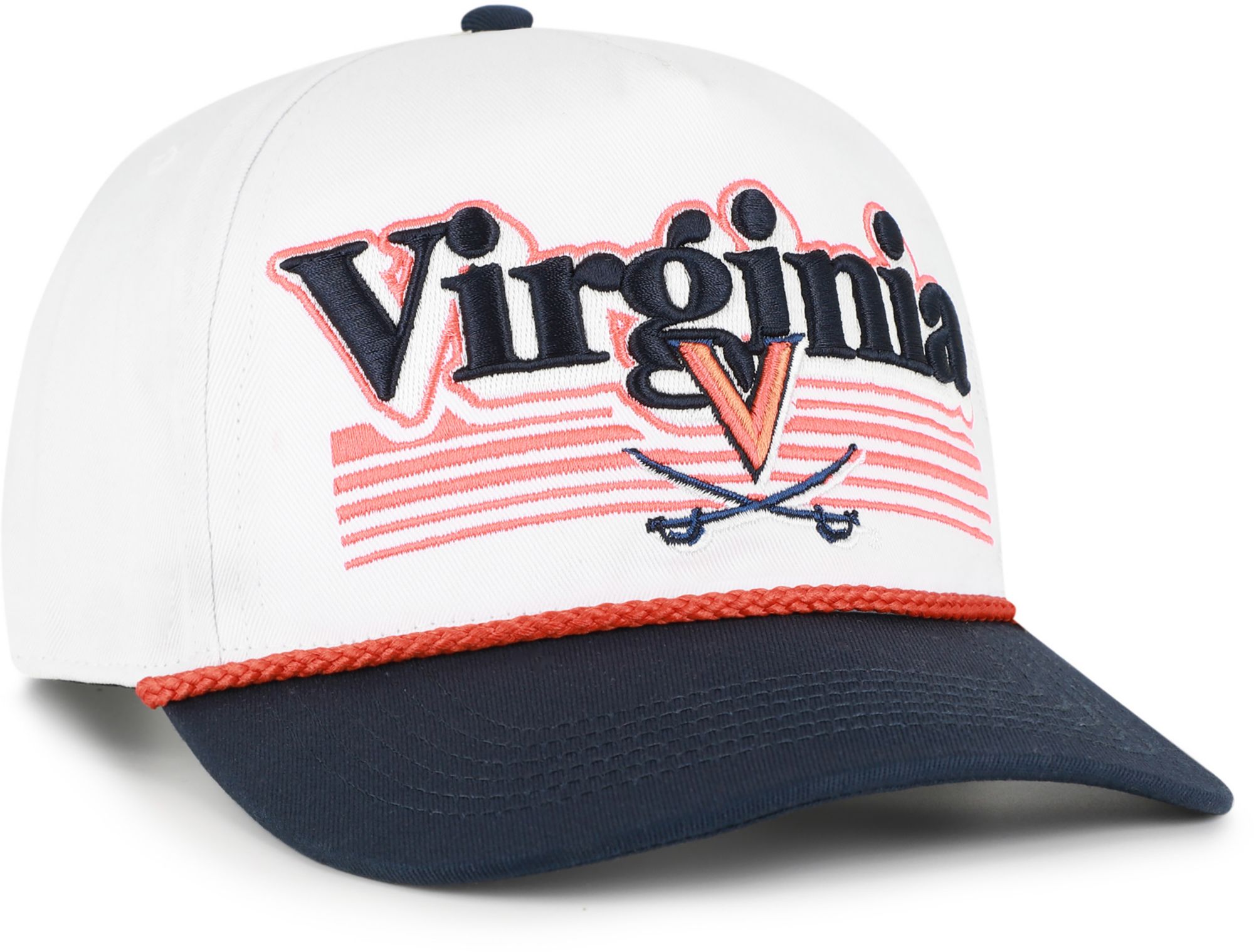 '47 Adult Virginia Cavaliers White Script Fade Hitch Adjustable Hat product image