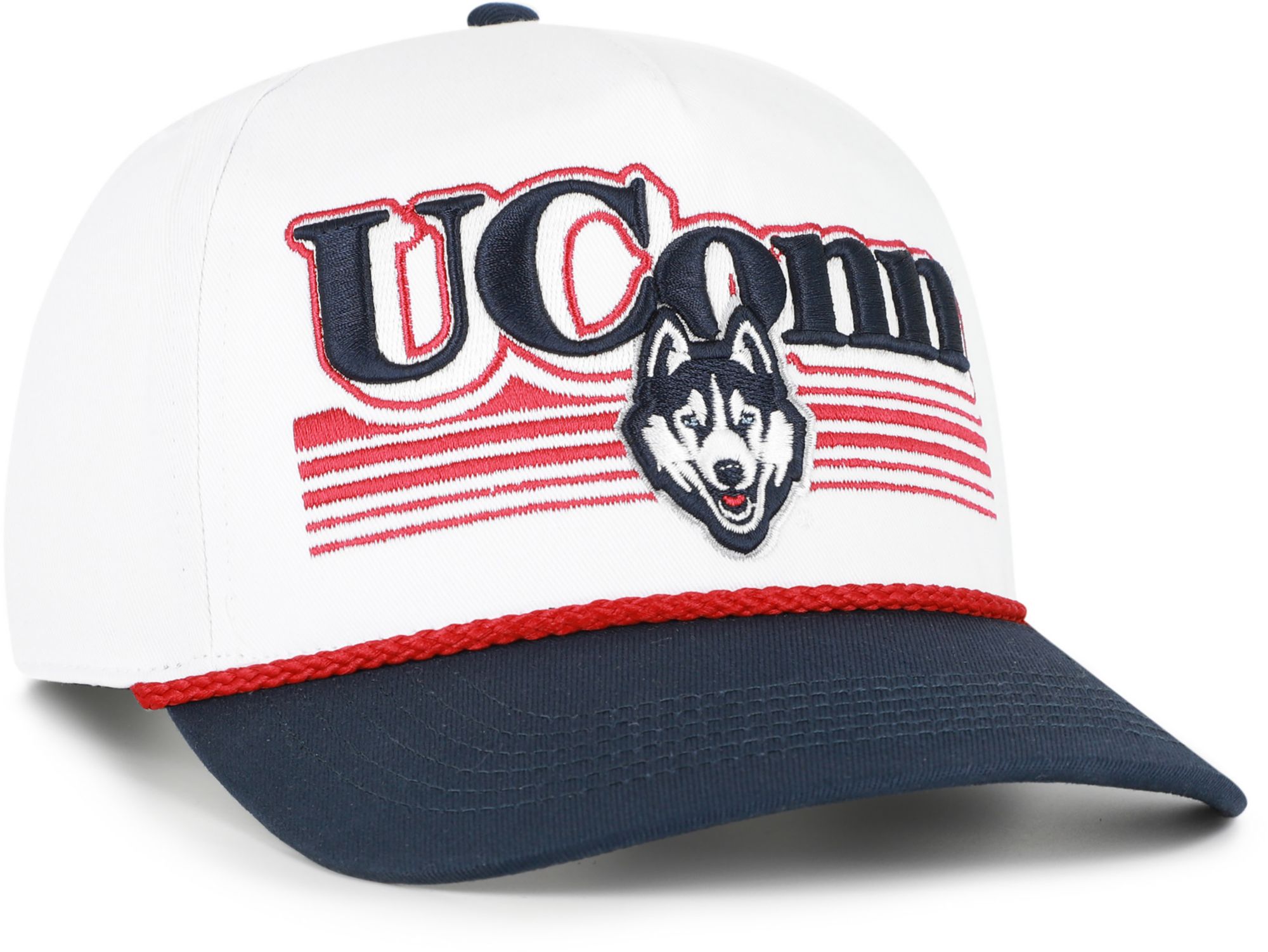 '47 Adult UConn Huskies White Script Fade Hitch Adjustable Hat product image