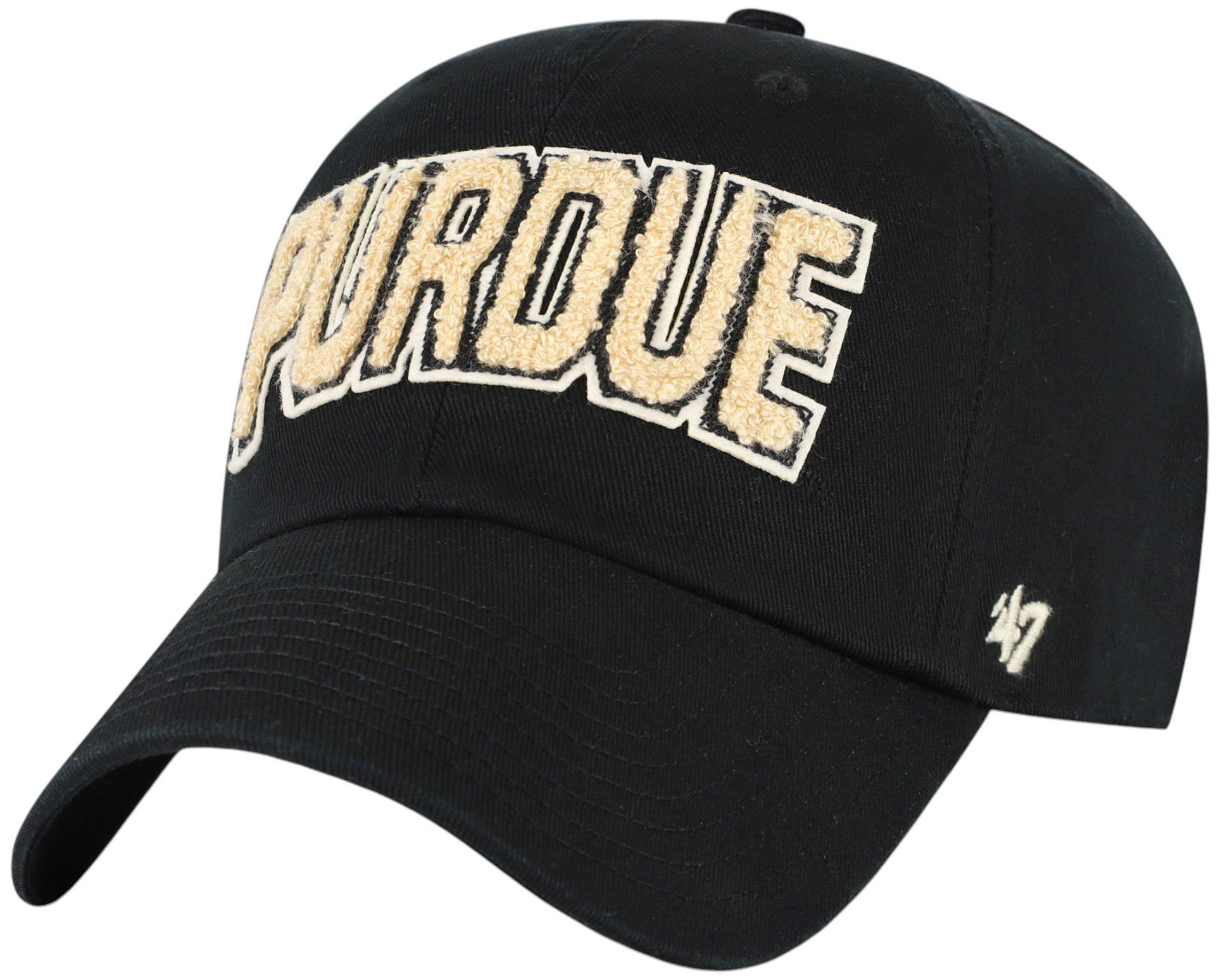 '47 Women's Purdue Boilermakers Black Zoey Clean Up Adjustable Hat product image