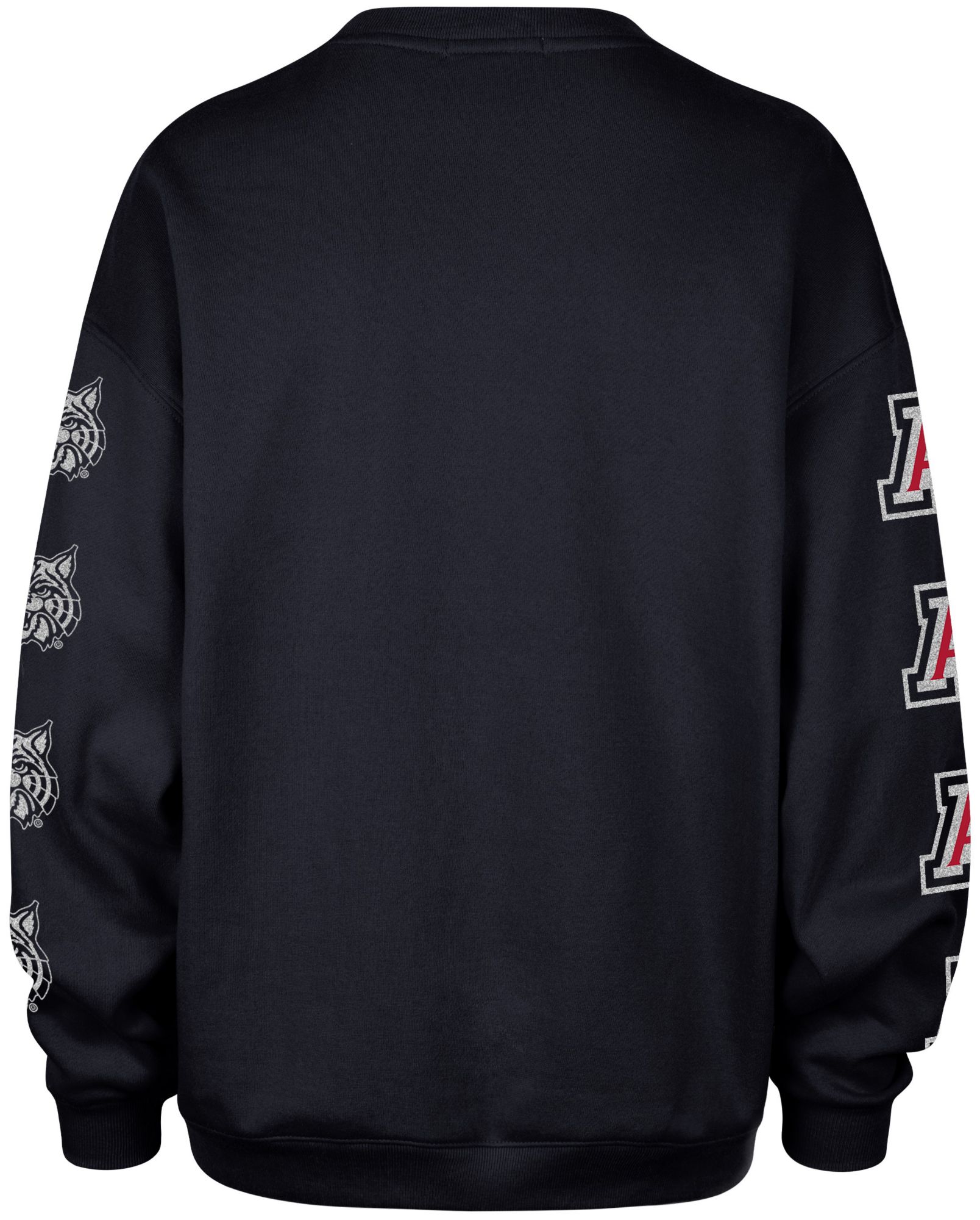 '47 Women's Arizona Wildcats Navy Glitter Oversized Crewneck Sweatshirt product image