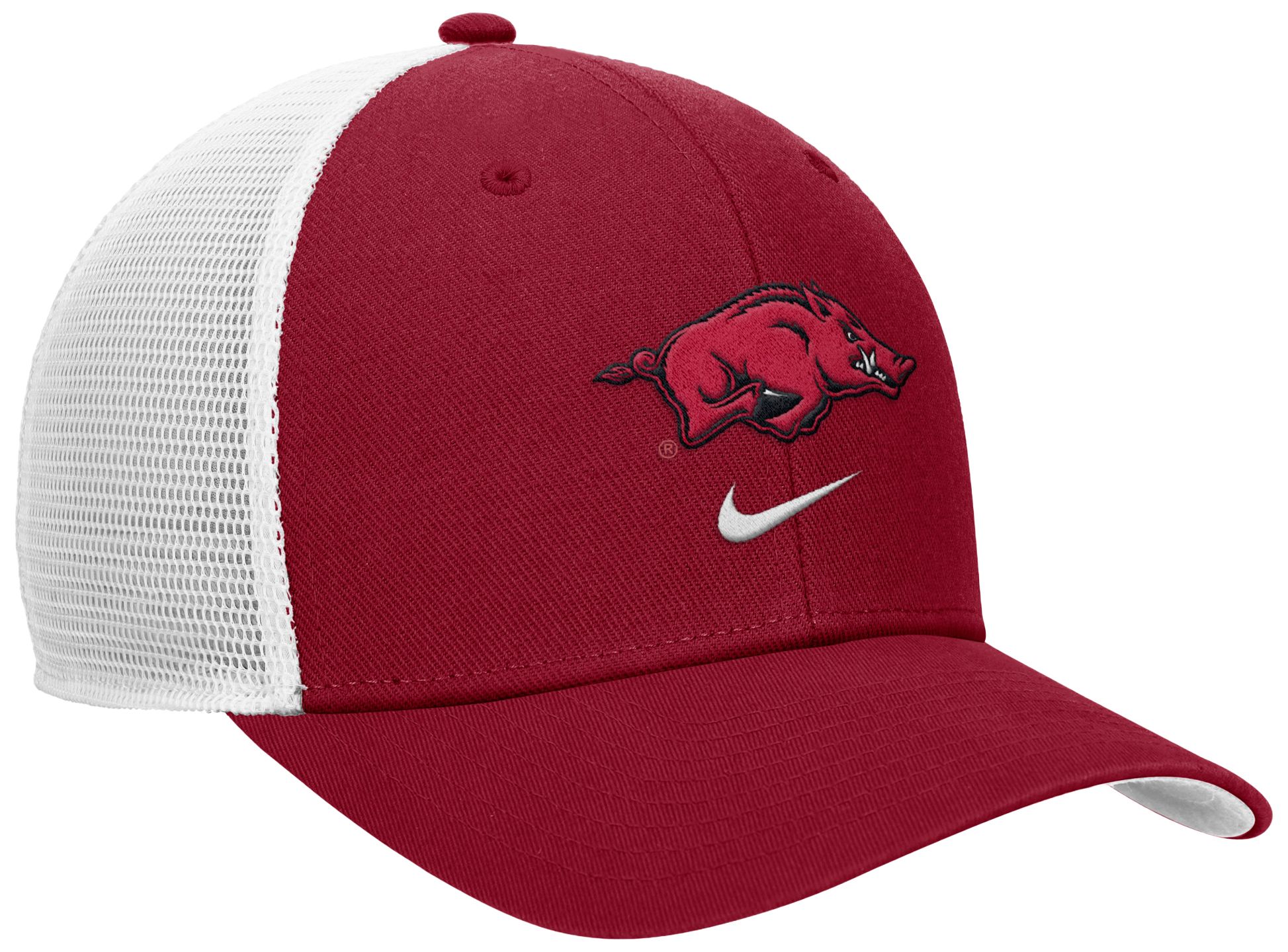 Nike Adult Arkansas Razorbacks Team Crimson Rise Logo Swoosh Trucker Hat product image