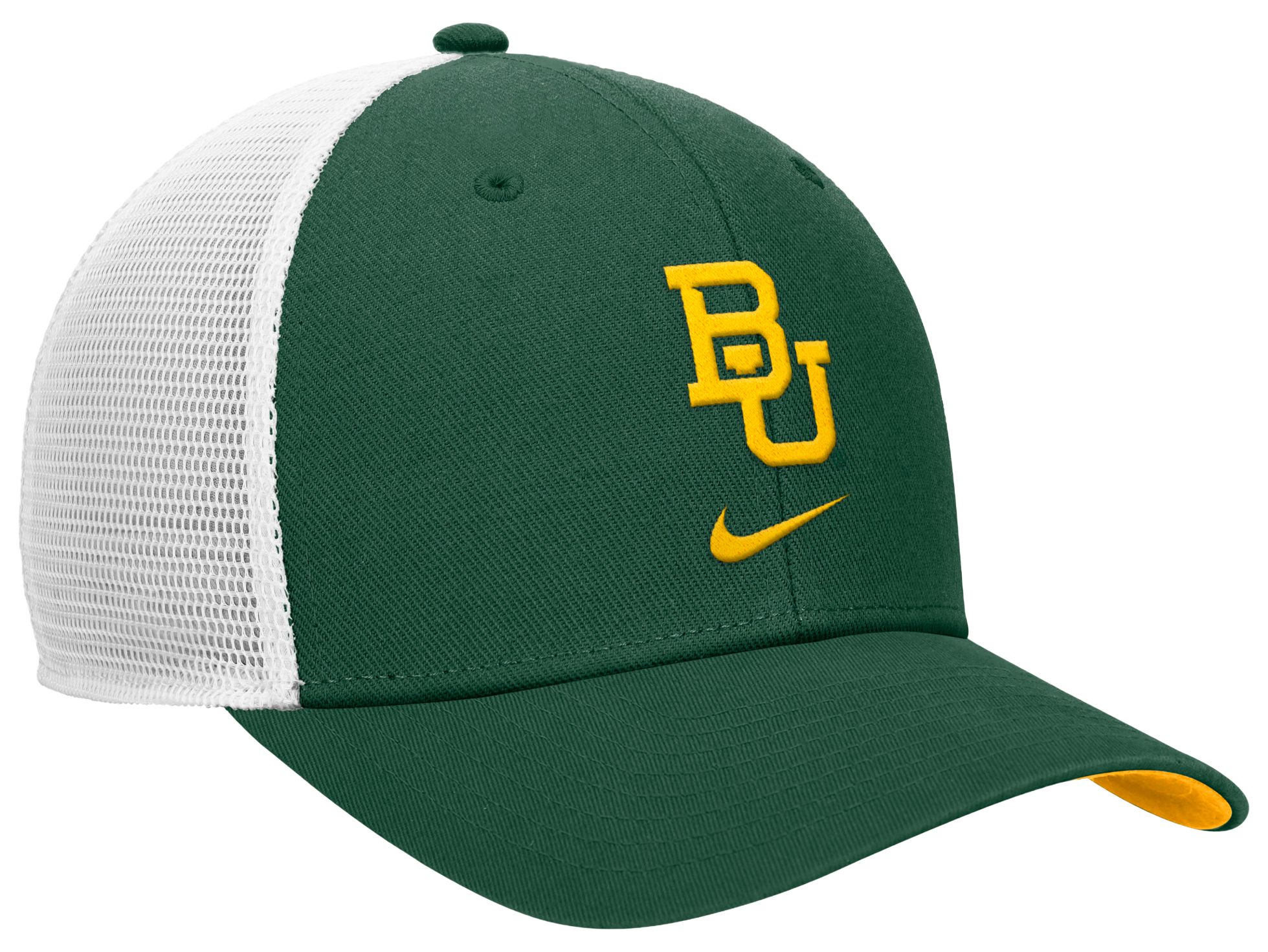 Nike Adult Baylor Bears Gorge Green Rise Logo Swoosh Trucker Hat product image
