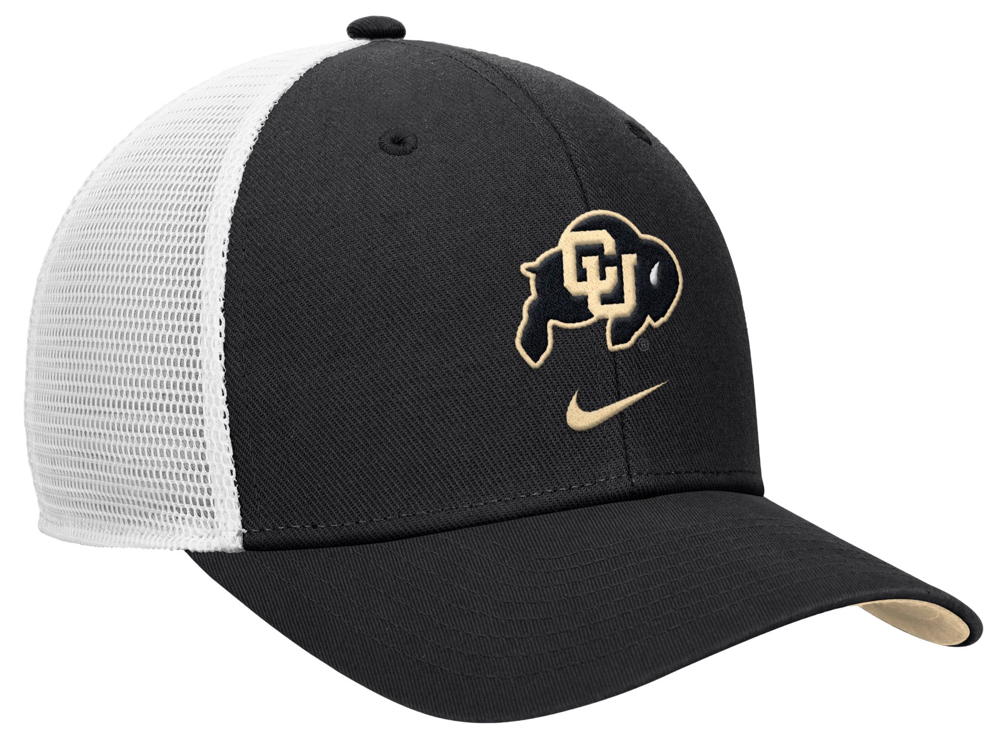 Nike Adult Colorado Buffaloes Black Rise Logo Swoosh Trucker Hat product image