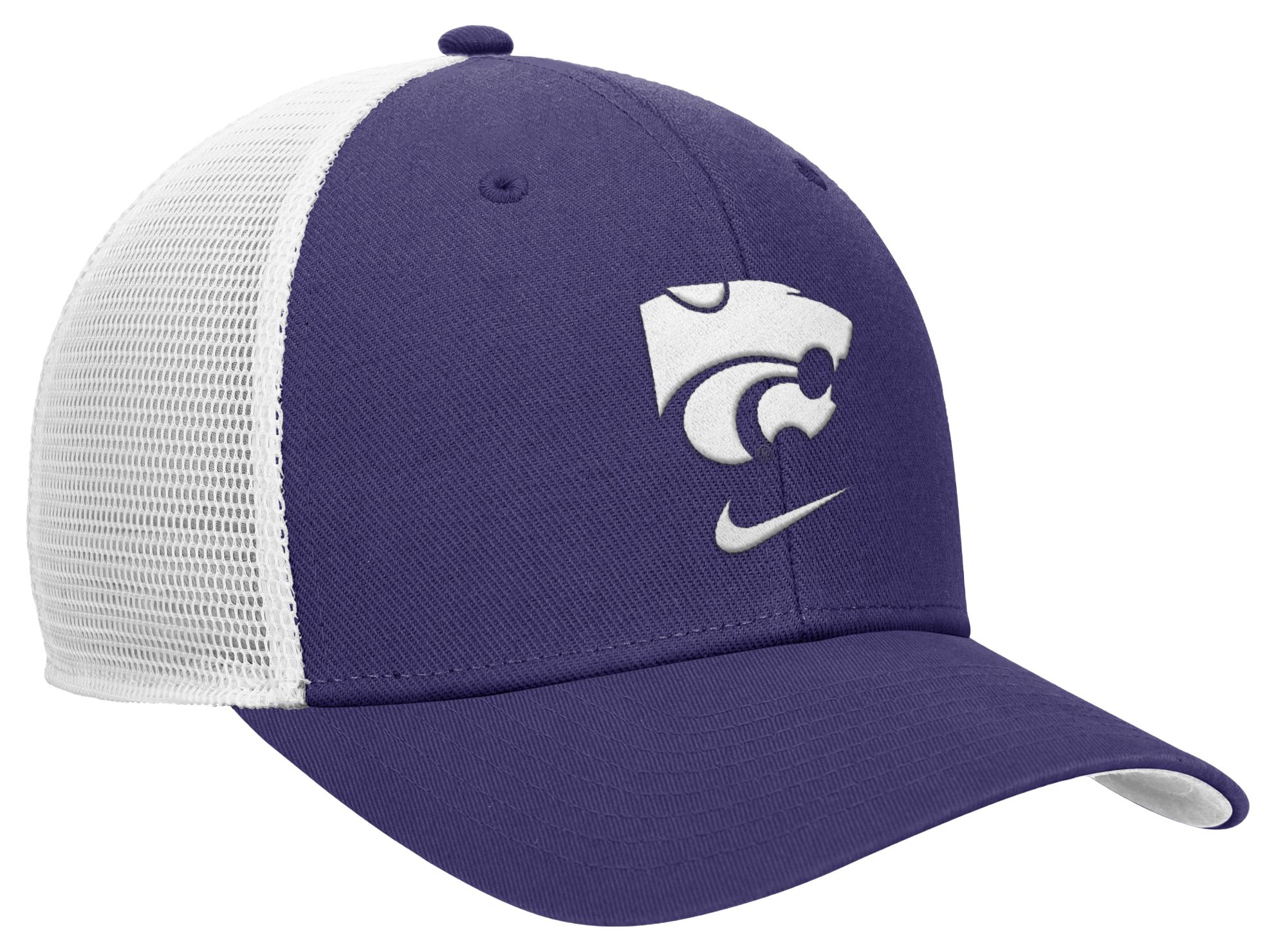 Nike Adult Kansas State Wildcats New Orchid Rise Logo Swoosh Trucker Hat product image