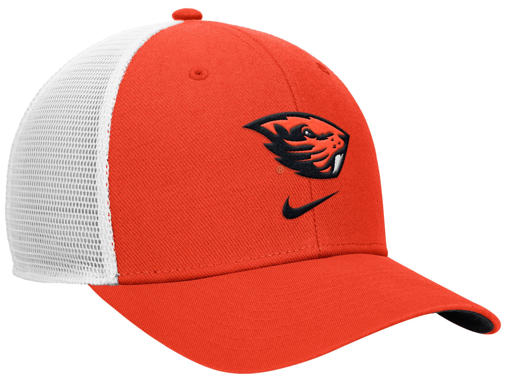 Nike Adult Oregon State Beavers Team Orange Rise Logo Swoosh Trucker Hat product image