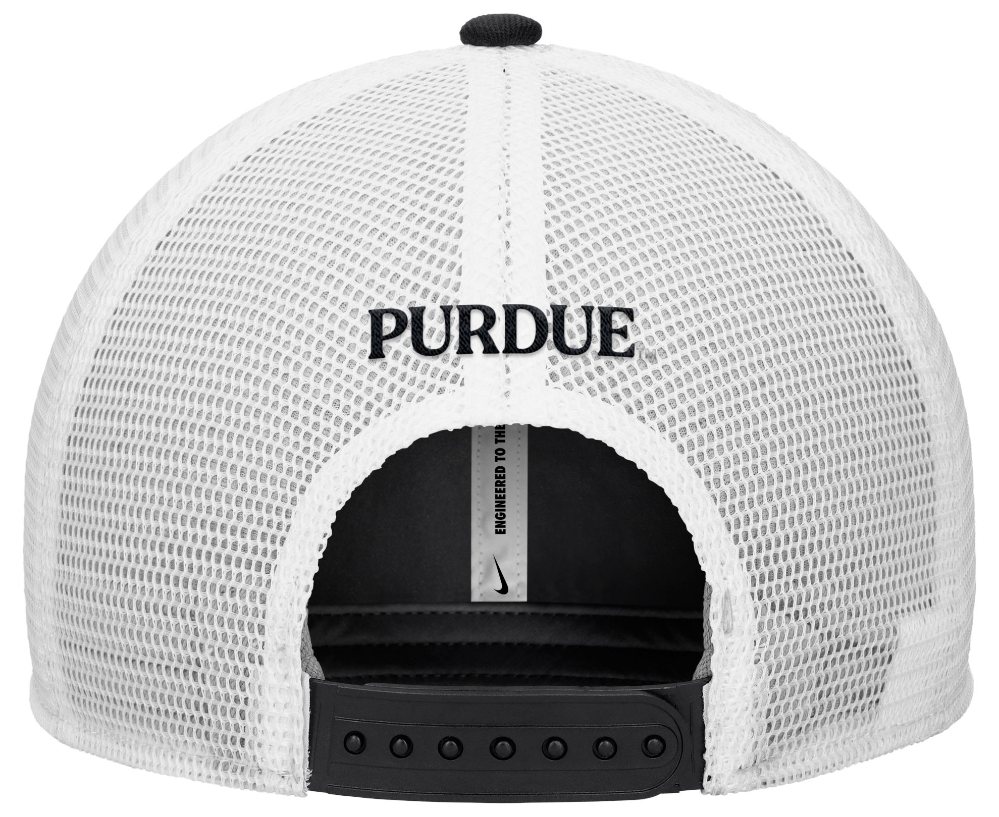 Nike Adult Purdue Boilermakers Black Rise Logo Swoosh Trucker Hat product image