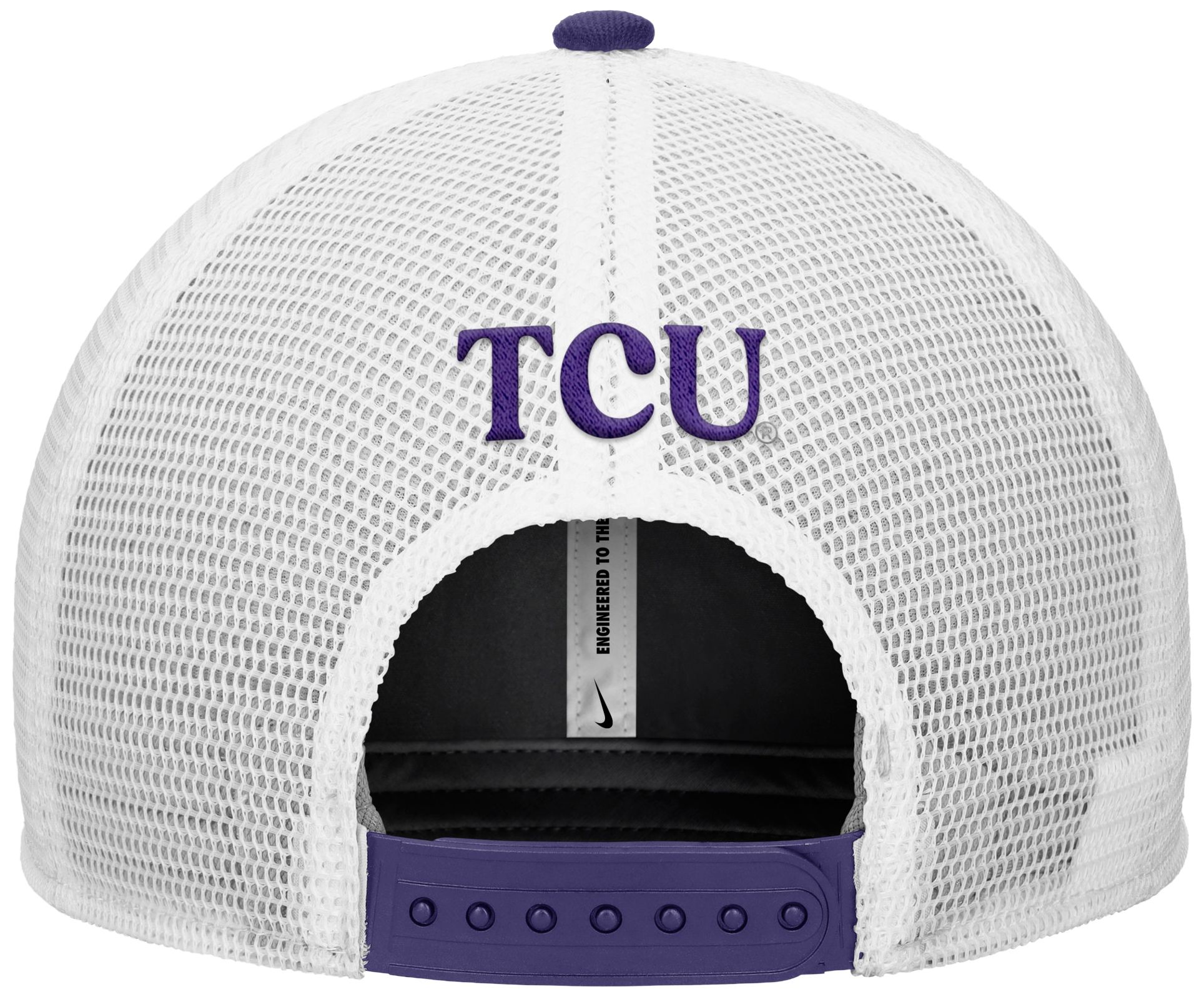 Nike Adult TCU Horned Frogs New Orchid Rise Logo Swoosh Trucker Hat product image