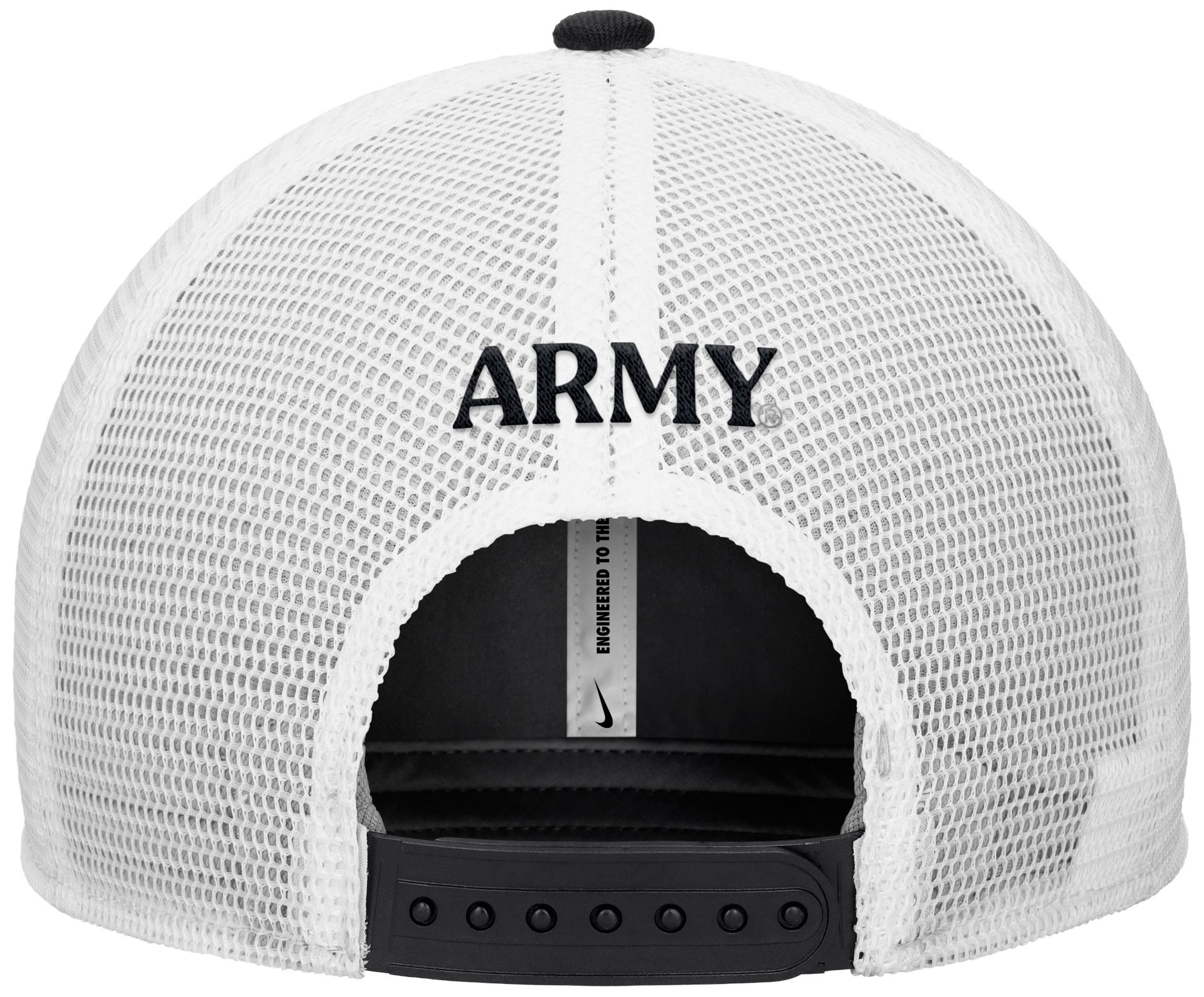 Nike Adult Army West Point Black Knights Black Rise Logo Swoosh Trucker Hat product image