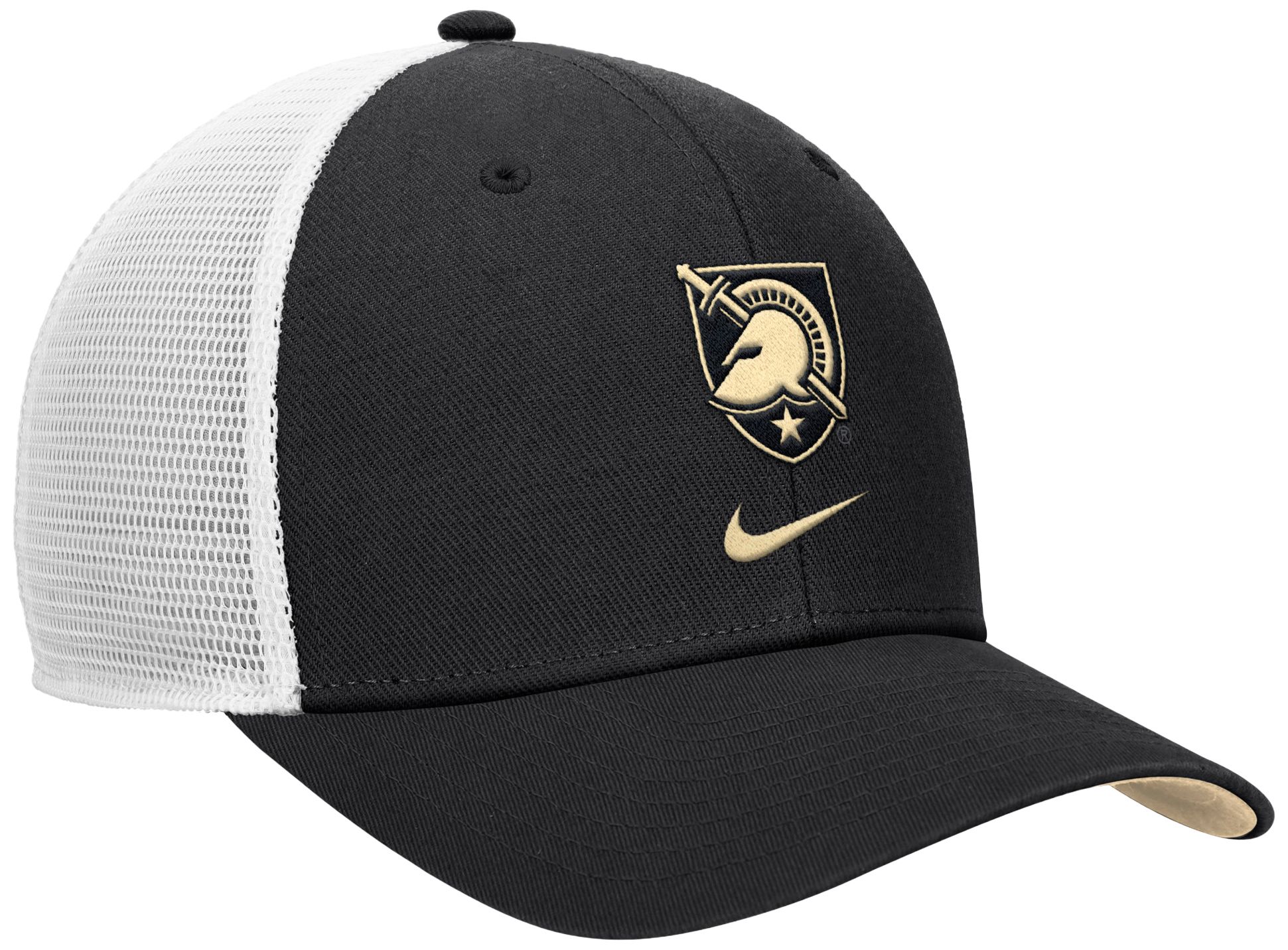 Nike Adult Army West Point Black Knights Black Rise Logo Swoosh Trucker Hat product image