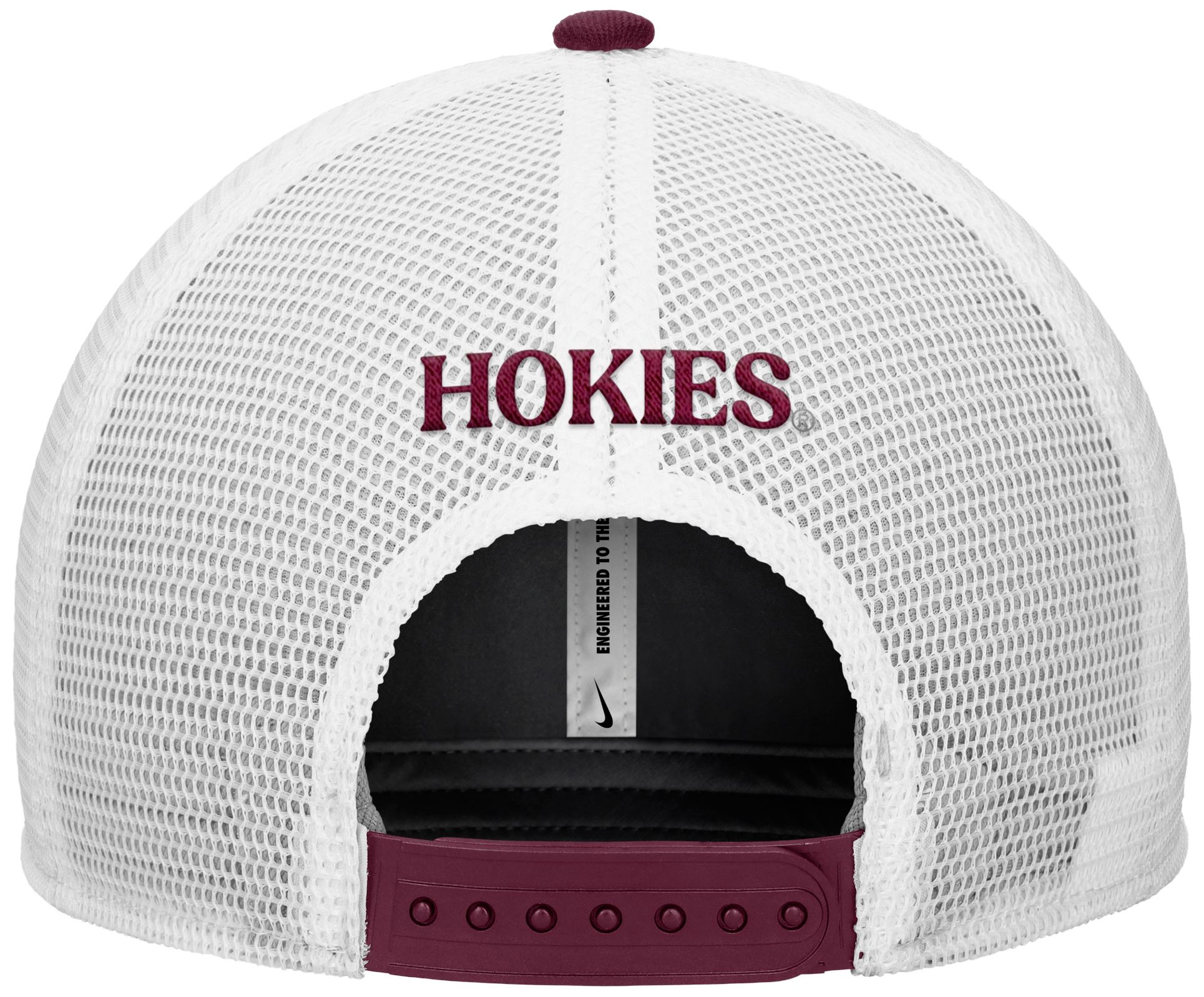 Nike Adult Virginia Tech Hokies Deep Maroon Rise Logo Swoosh Trucker Hat product image
