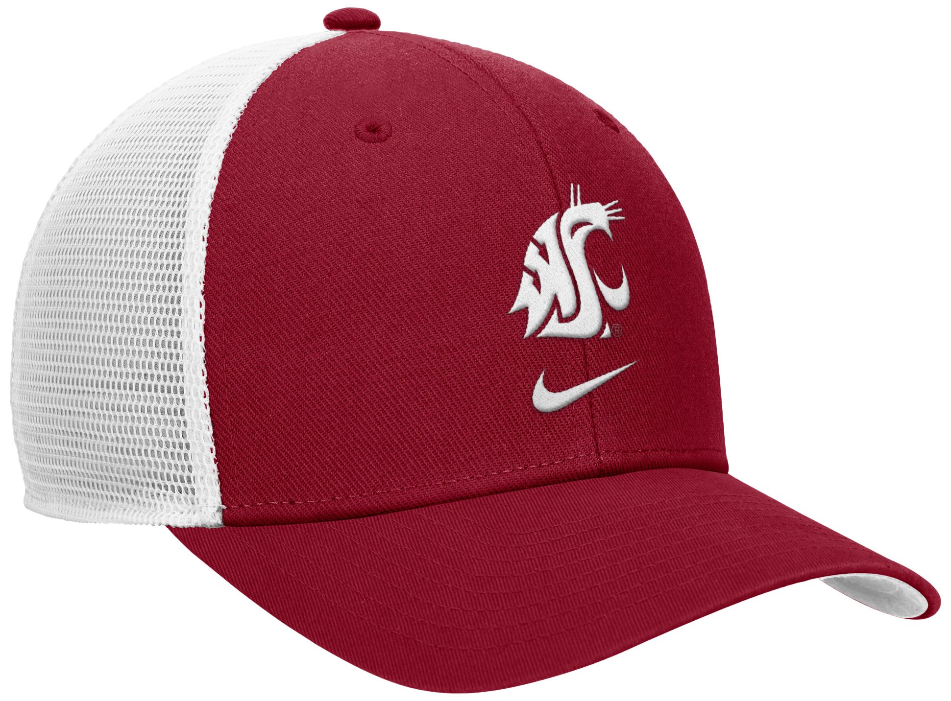 Nike Adult Washington State Cougars Team Crimson Rise Logo Swoosh Trucker Hat product image