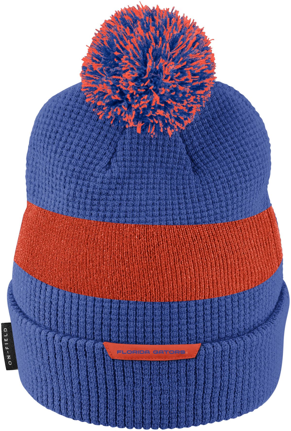 Jordan Florida Gators Blue Football Sideline Cuffed Pom Beanie