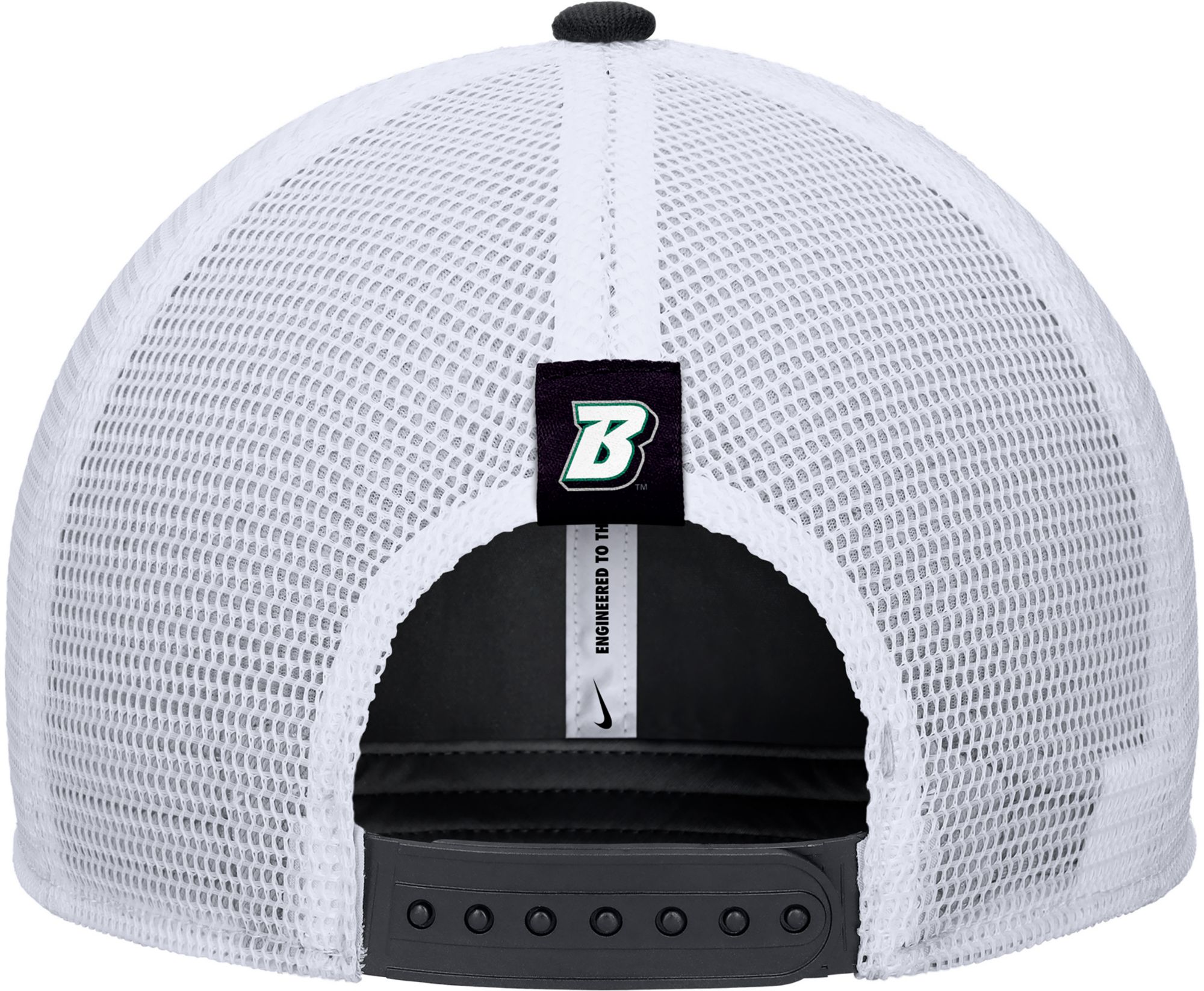 Nike Men's Binghamton Bearcats Black Wordmark Rise Adjustable Trucker Hat product image