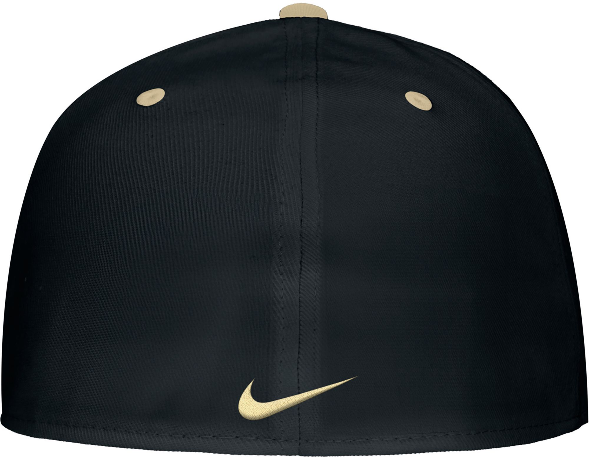 Nike Adult Purdue Boilermakers Black Flat Brim Fitted Baseball Cap product image