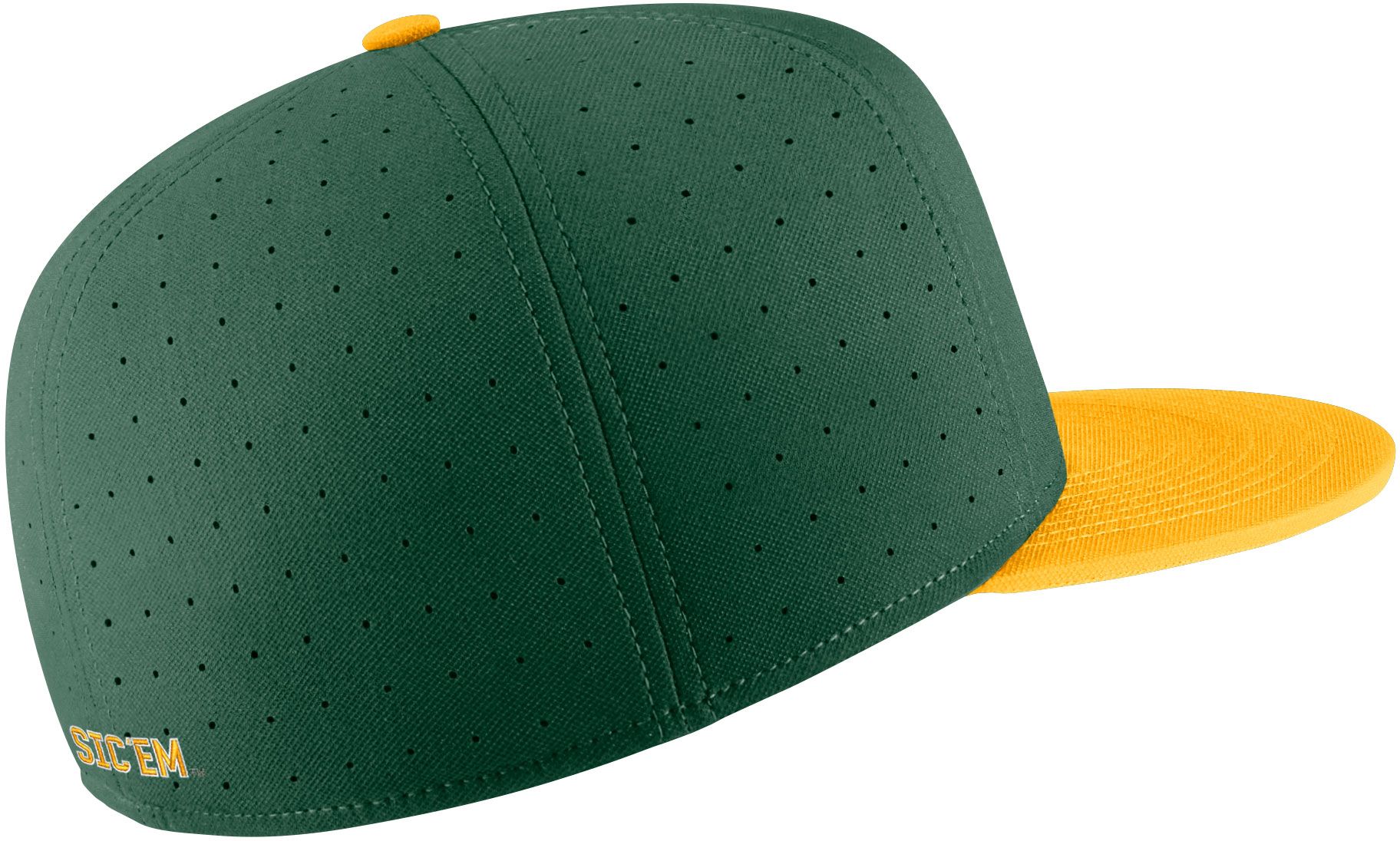 Nike Men's Baylor Bears Green Aero True Baseball Fitted Hat